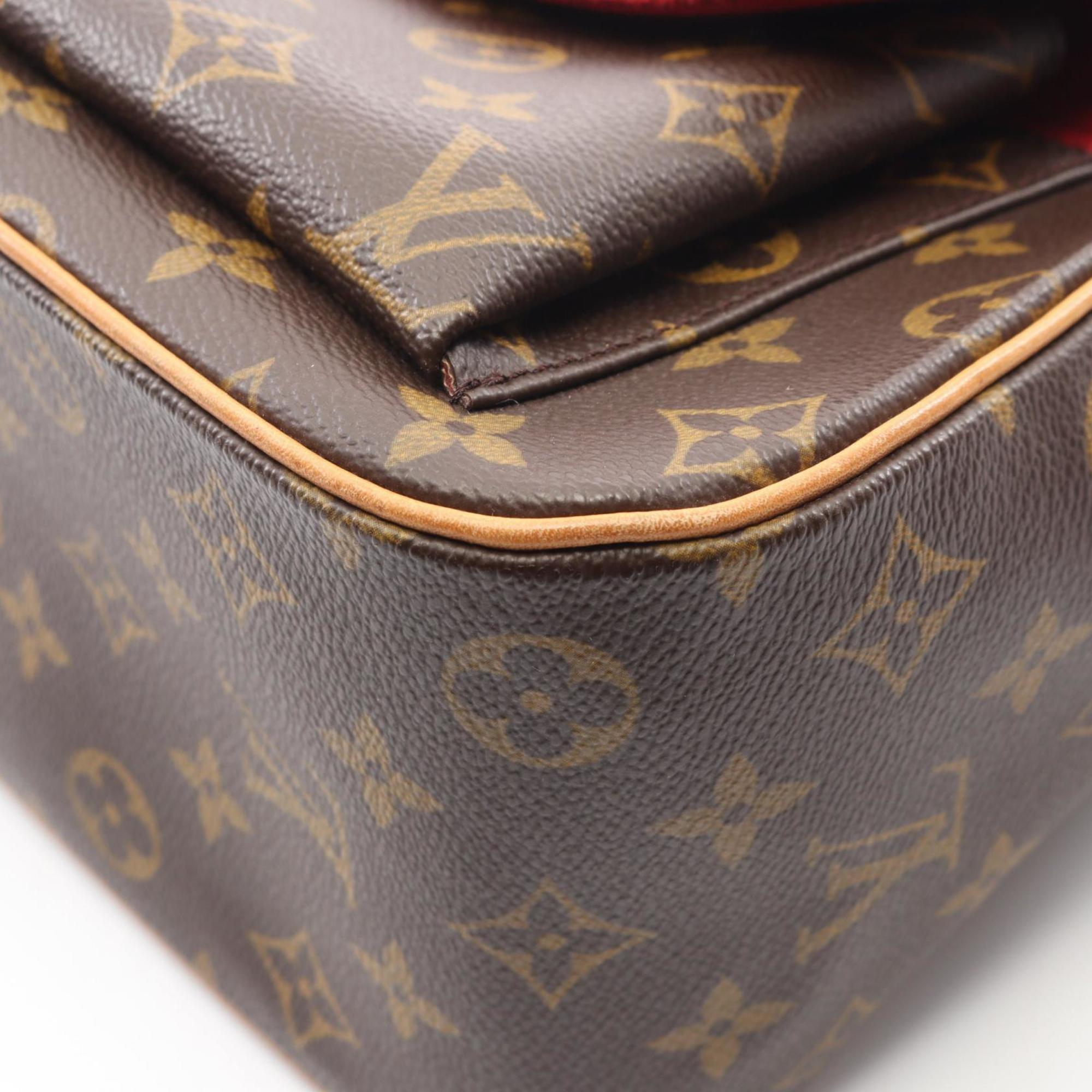 Louis Vuitton Brown Monogram Coated Canvas Leather Handbag (Pre-Owned)