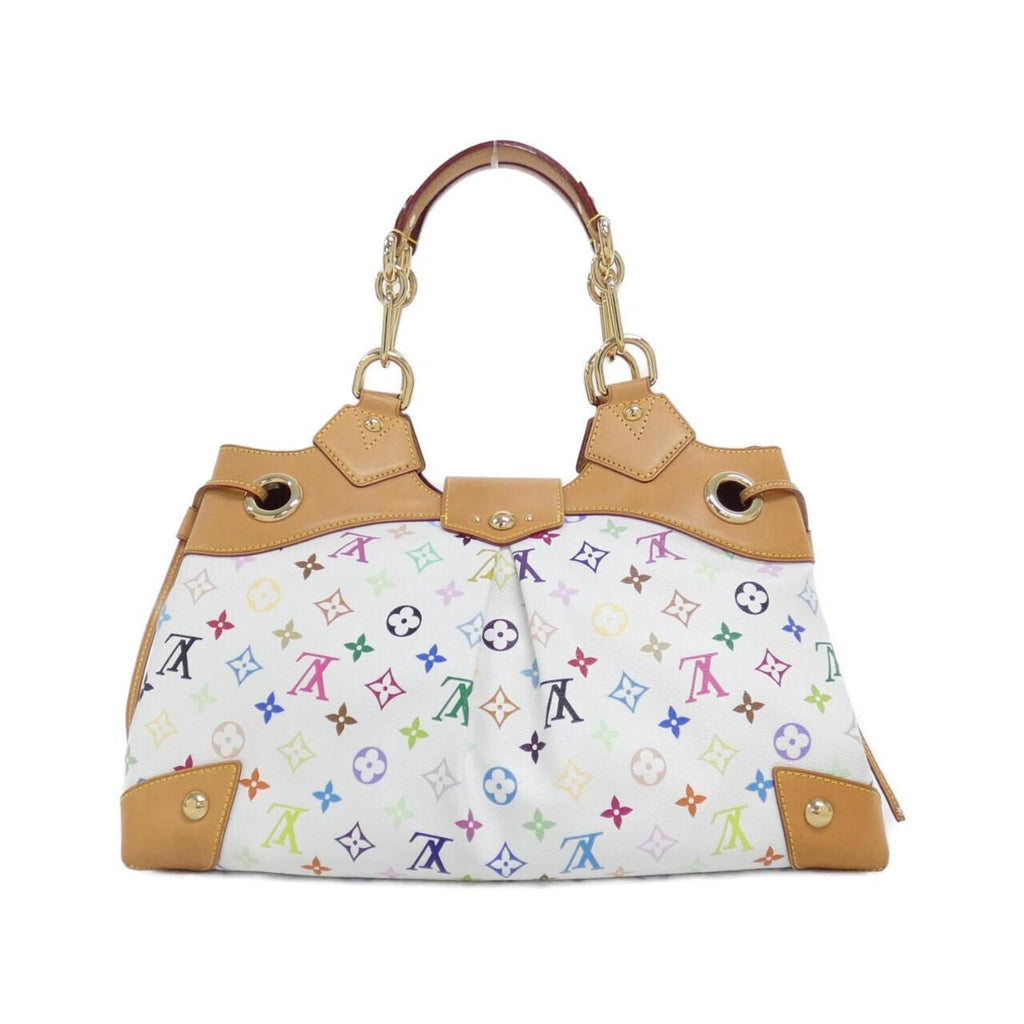 Louis Vuitton Multi-Color White Coated Canvas Shoulder Bag (Pre-Owned)