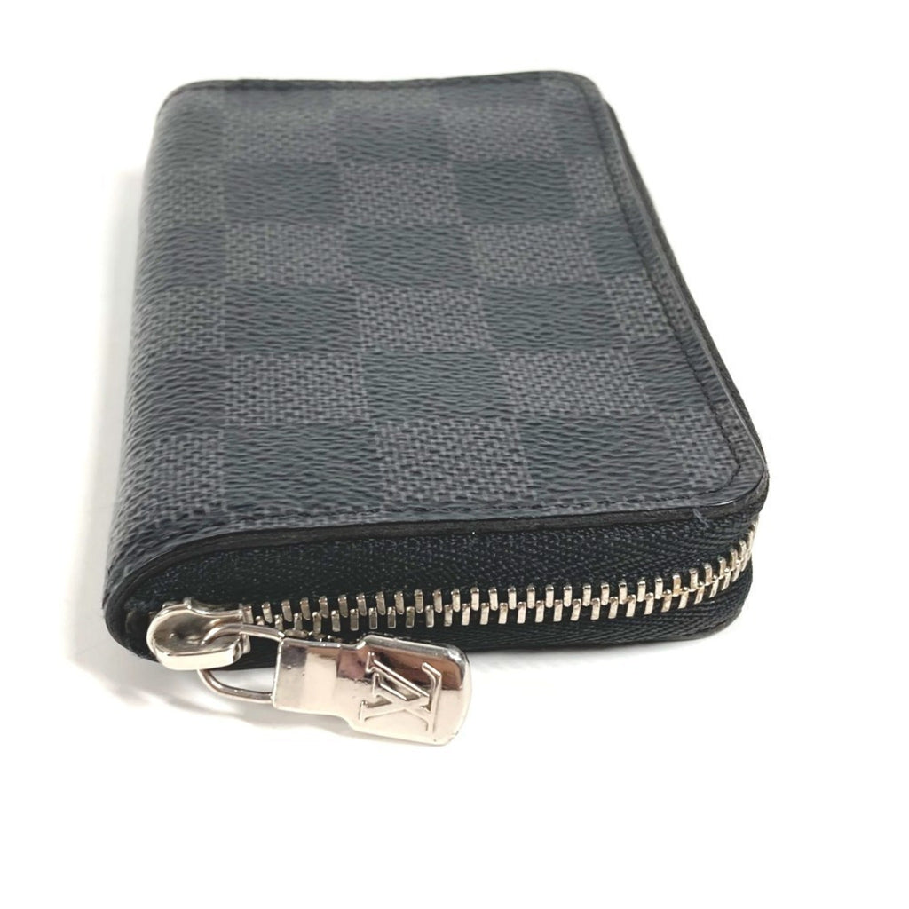 Louis Vuitton Black Damier Graphite Damier Graphite Coin Purse/Coin Case (Pre-Owned)