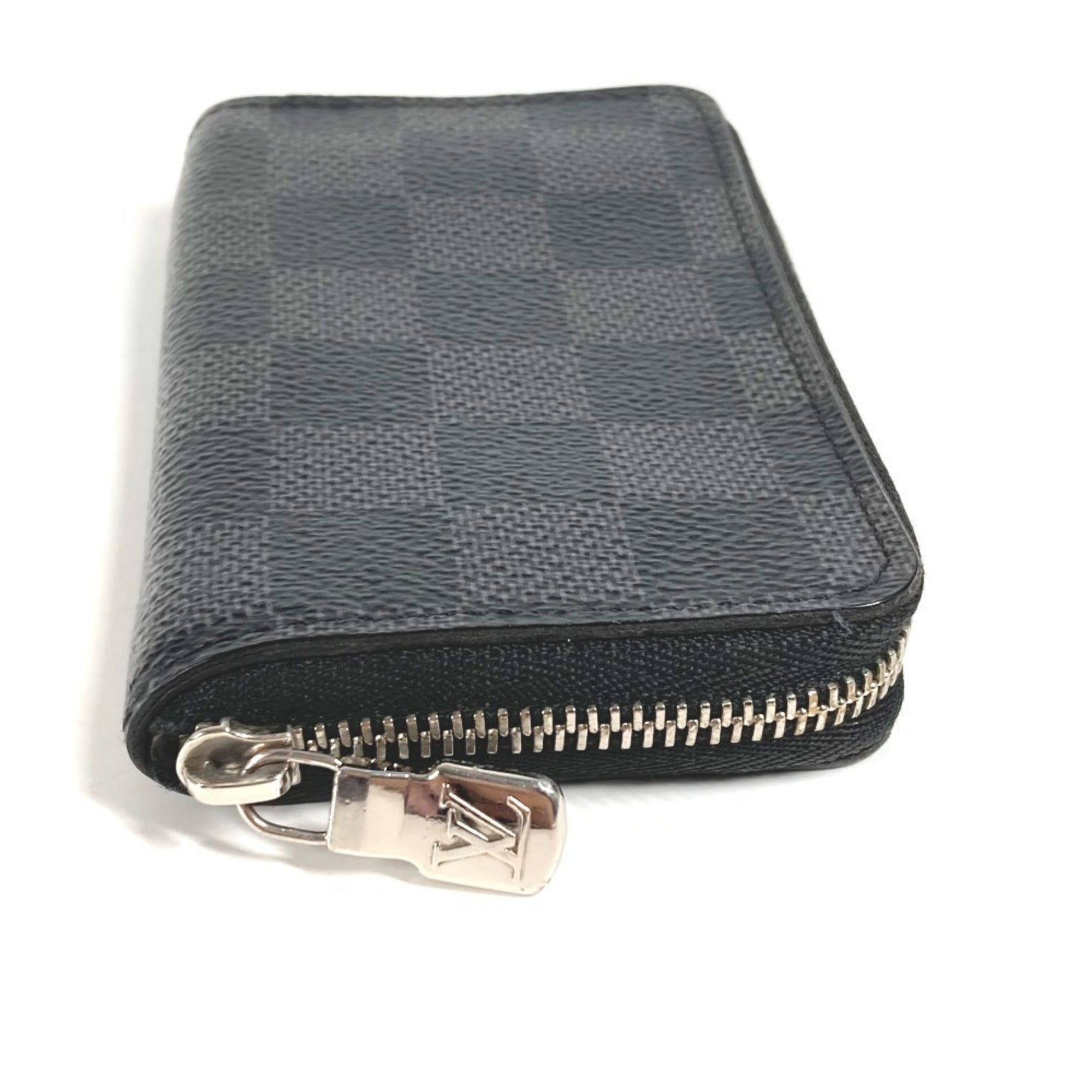Louis Vuitton Black Damier Graphite Damier Graphite Coin Purse/Coin Case (Pre-Owned)