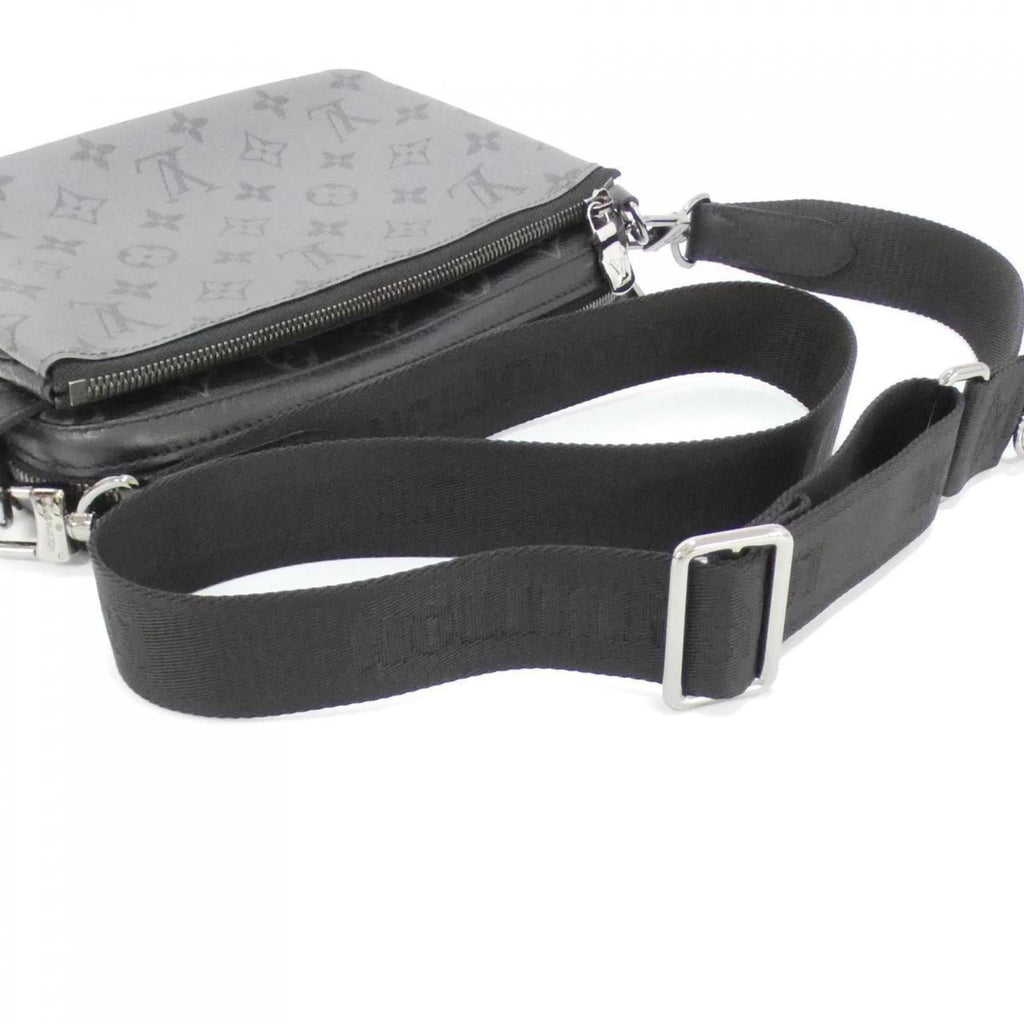 Louis Vuitton Black Gris Coated Canvas Shoulder Bag (Pre-Owned)