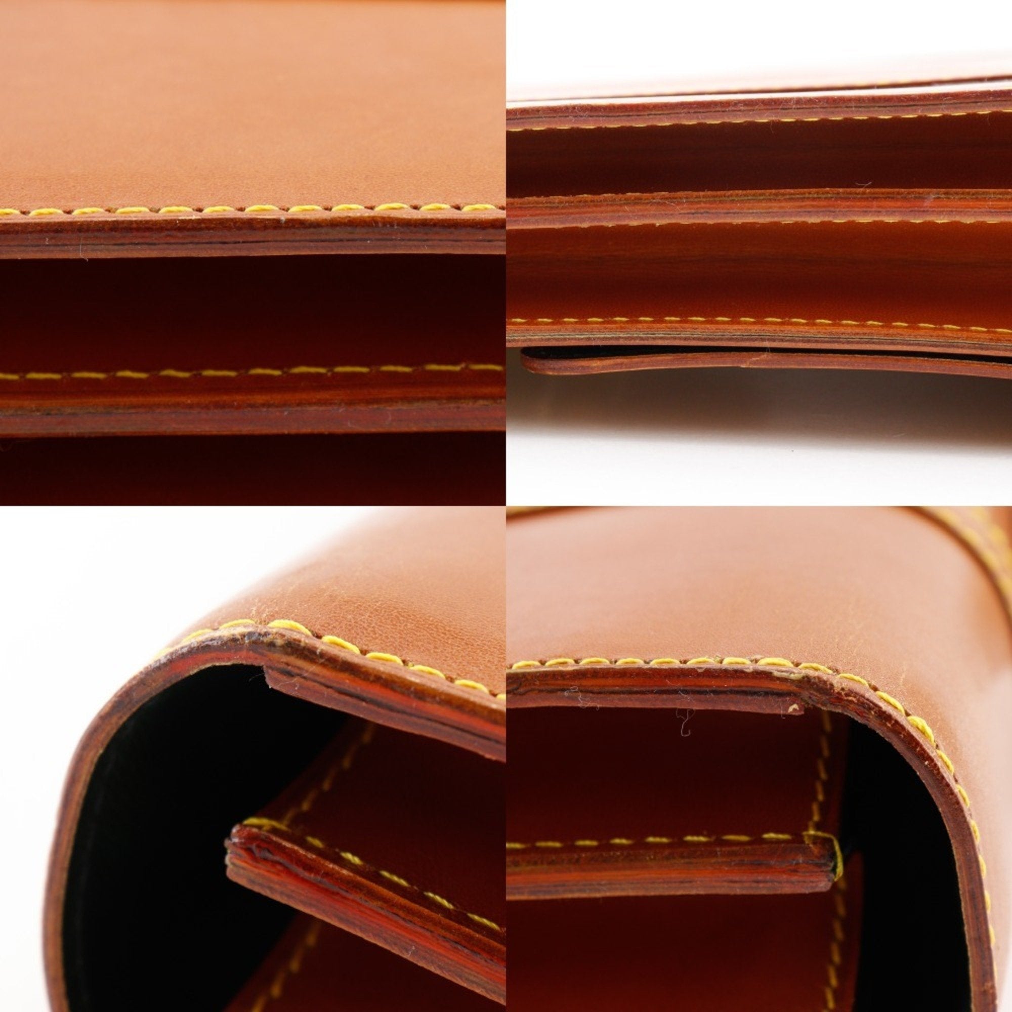 Louis Vuitton Brown Camel Nomade Leather Briefcase (Pre-Owned)