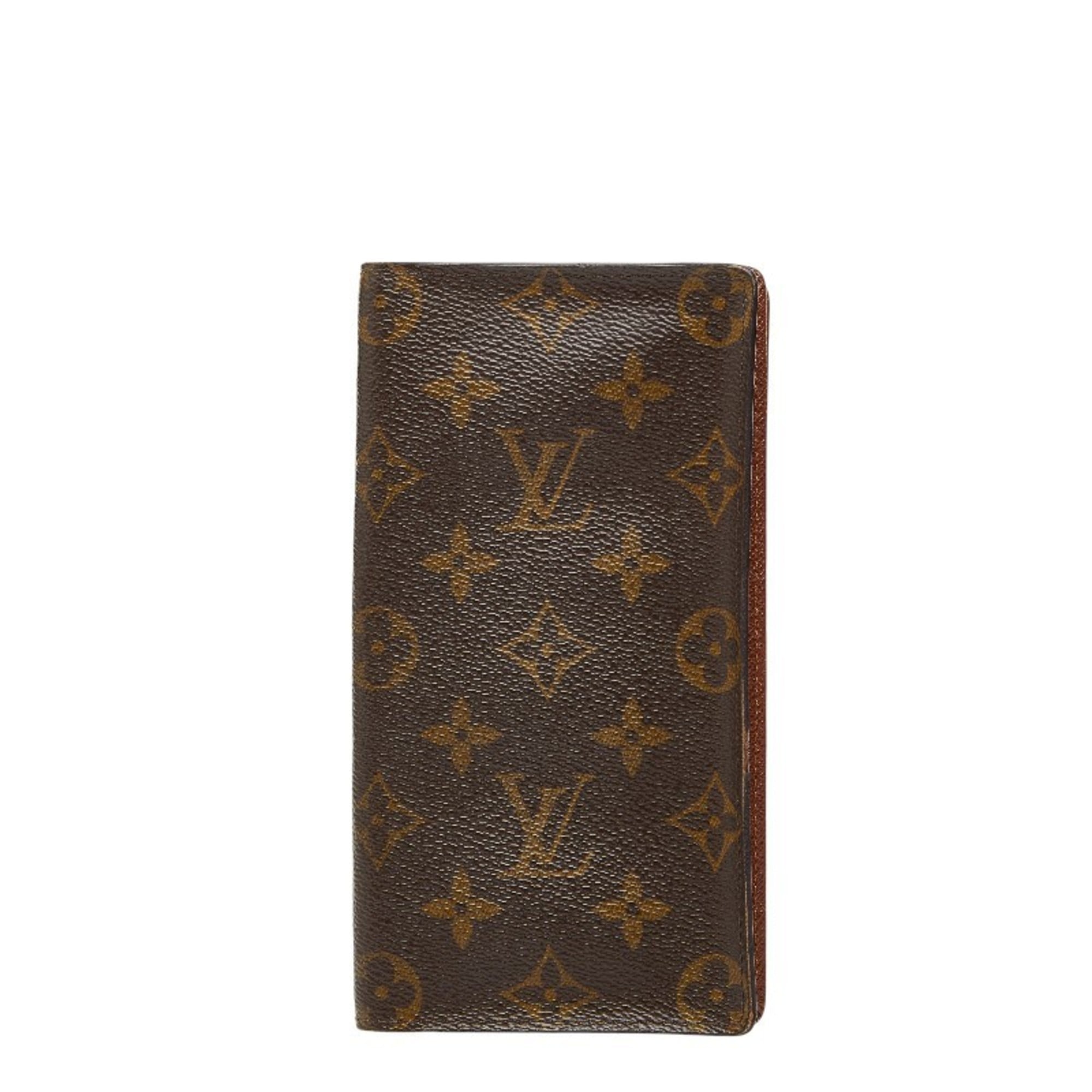 Louis Vuitton Brown Pvc Long Bill Wallet (Bi-Fold) (Pre-Owned)