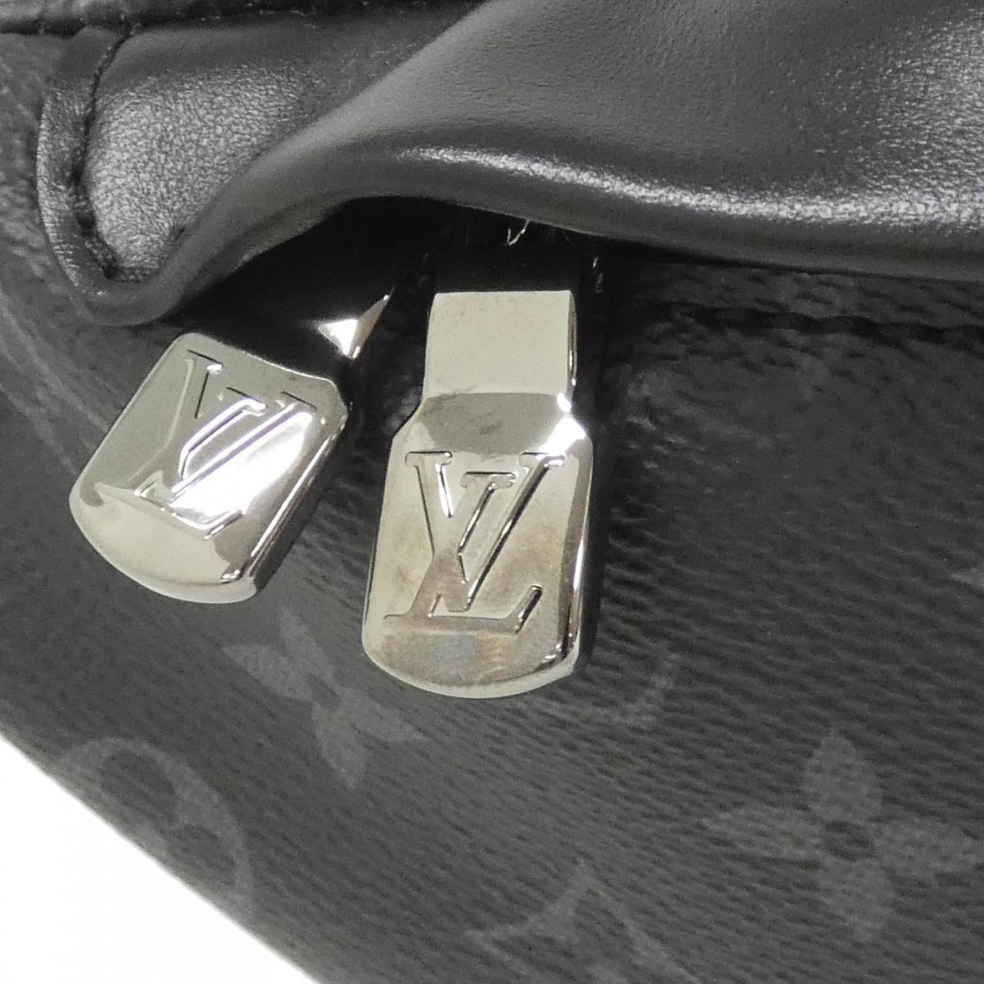 Louis Vuitton Black Coated Canvas Shoulder Bag (Pre-Owned)