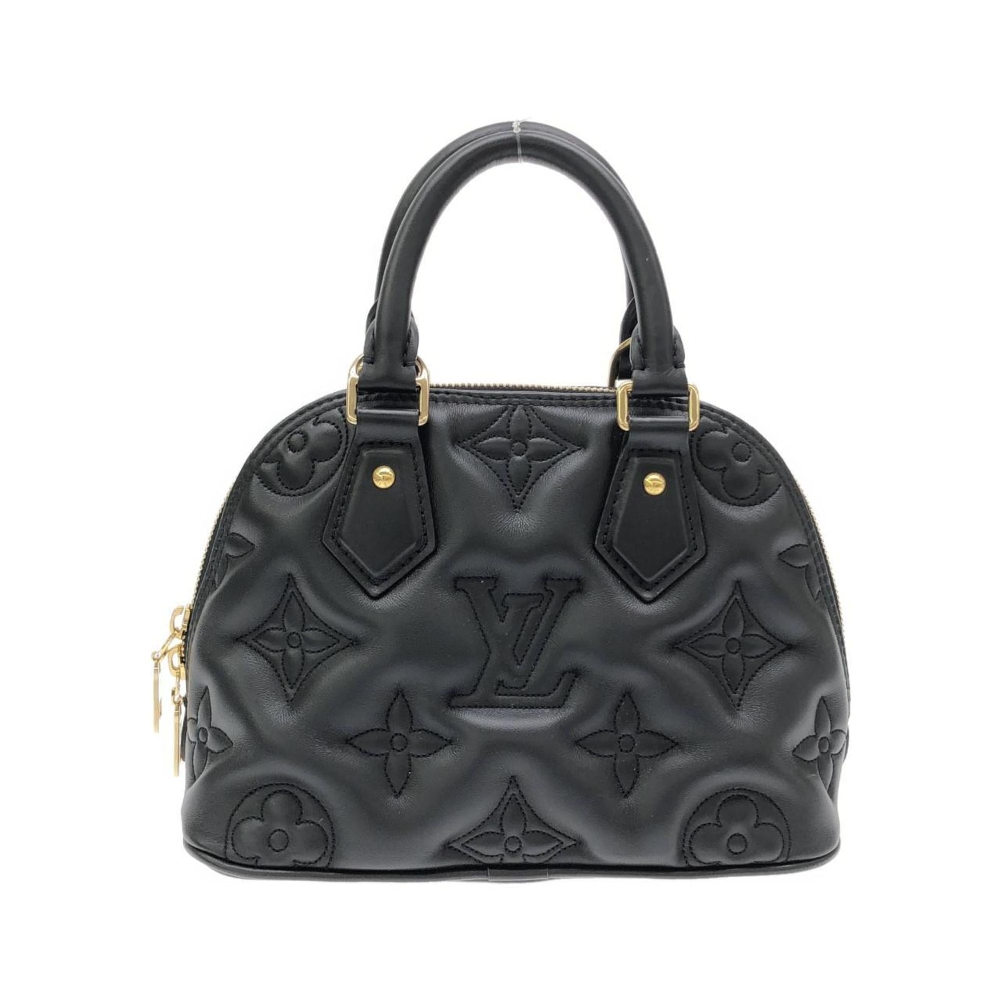 Louis Vuitton Black Leather Handbag (Pre-Owned)