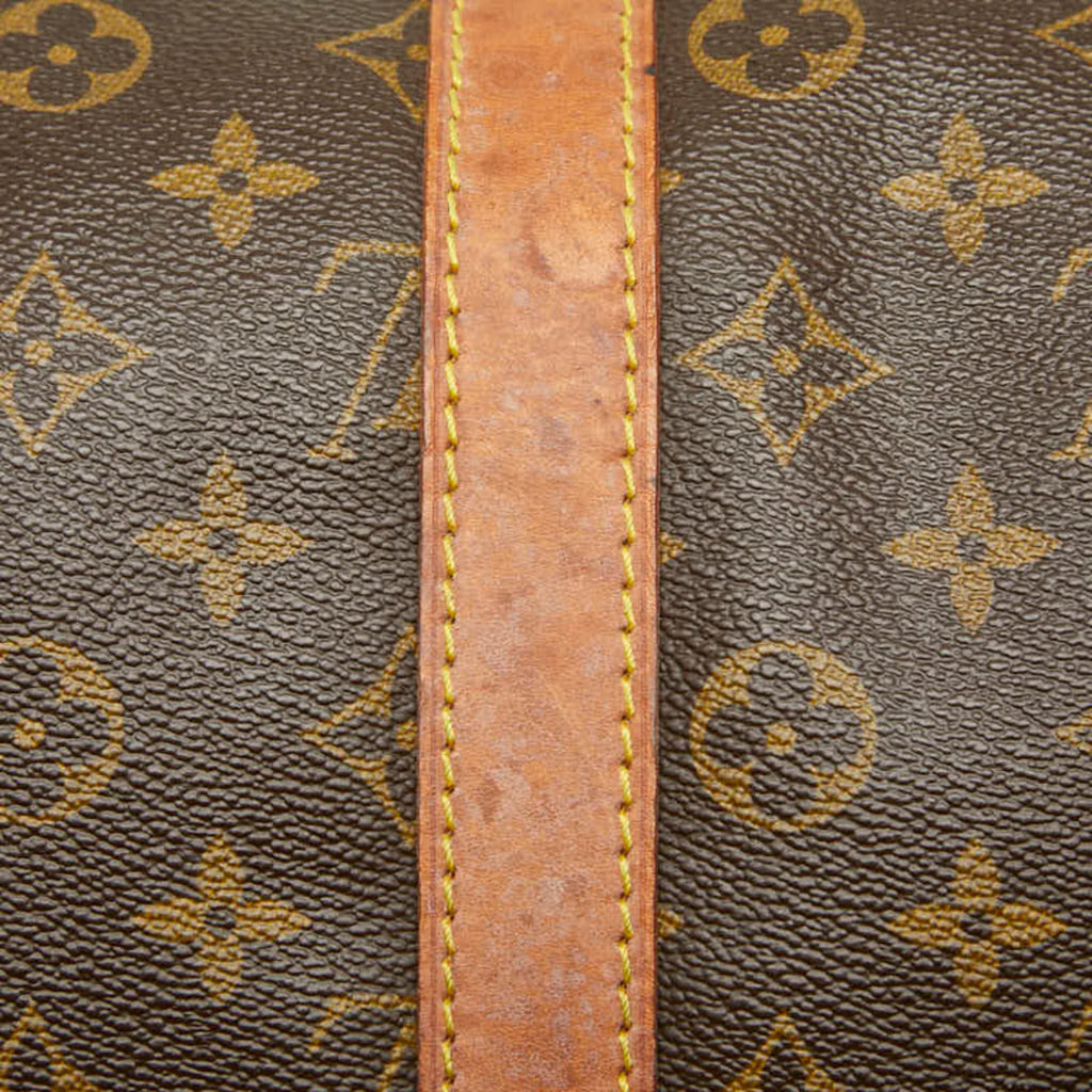 Louis Vuitton Brown Pvc Leather Boston Bag (Pre-Owned)