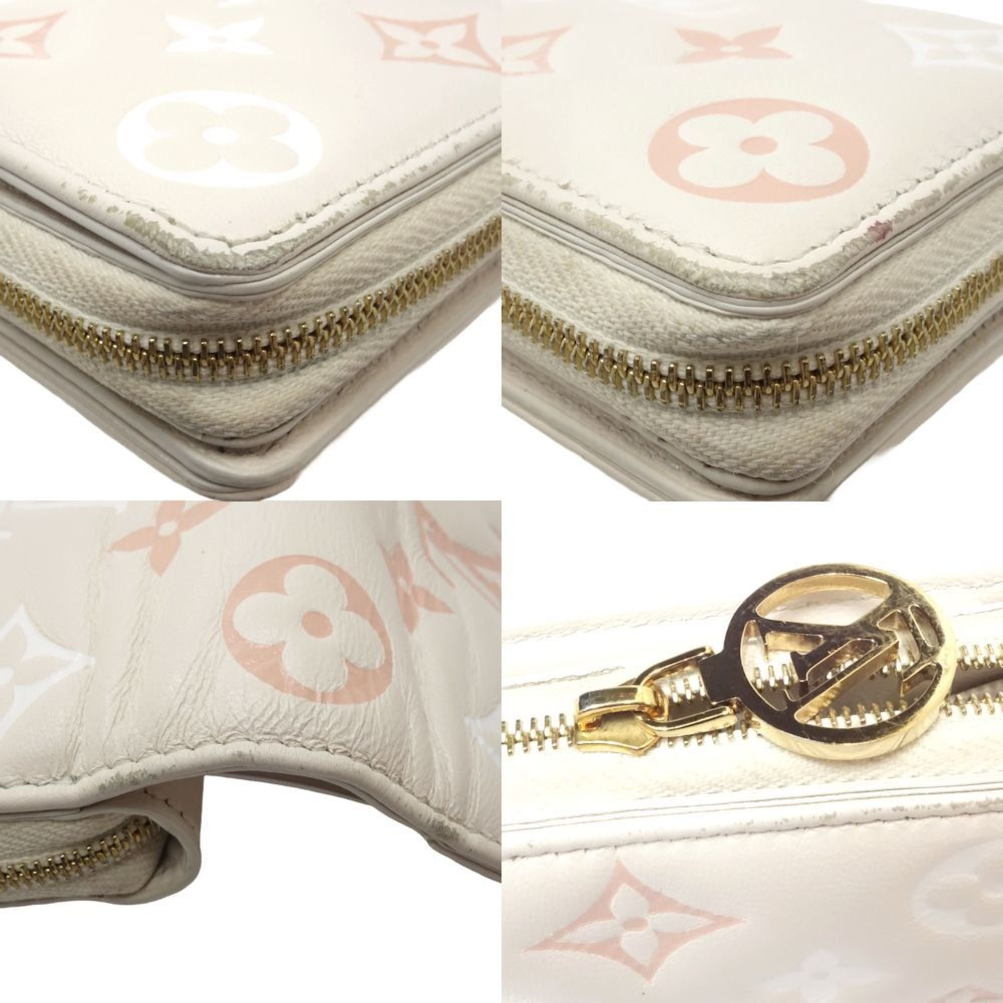 Louis Vuitton Beige Pink Leather Wallet (Bi-Fold) (Pre-Owned)