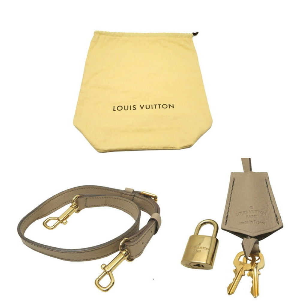Louis Vuitton Beige Monogram Leather Handbag (Pre-Owned)
