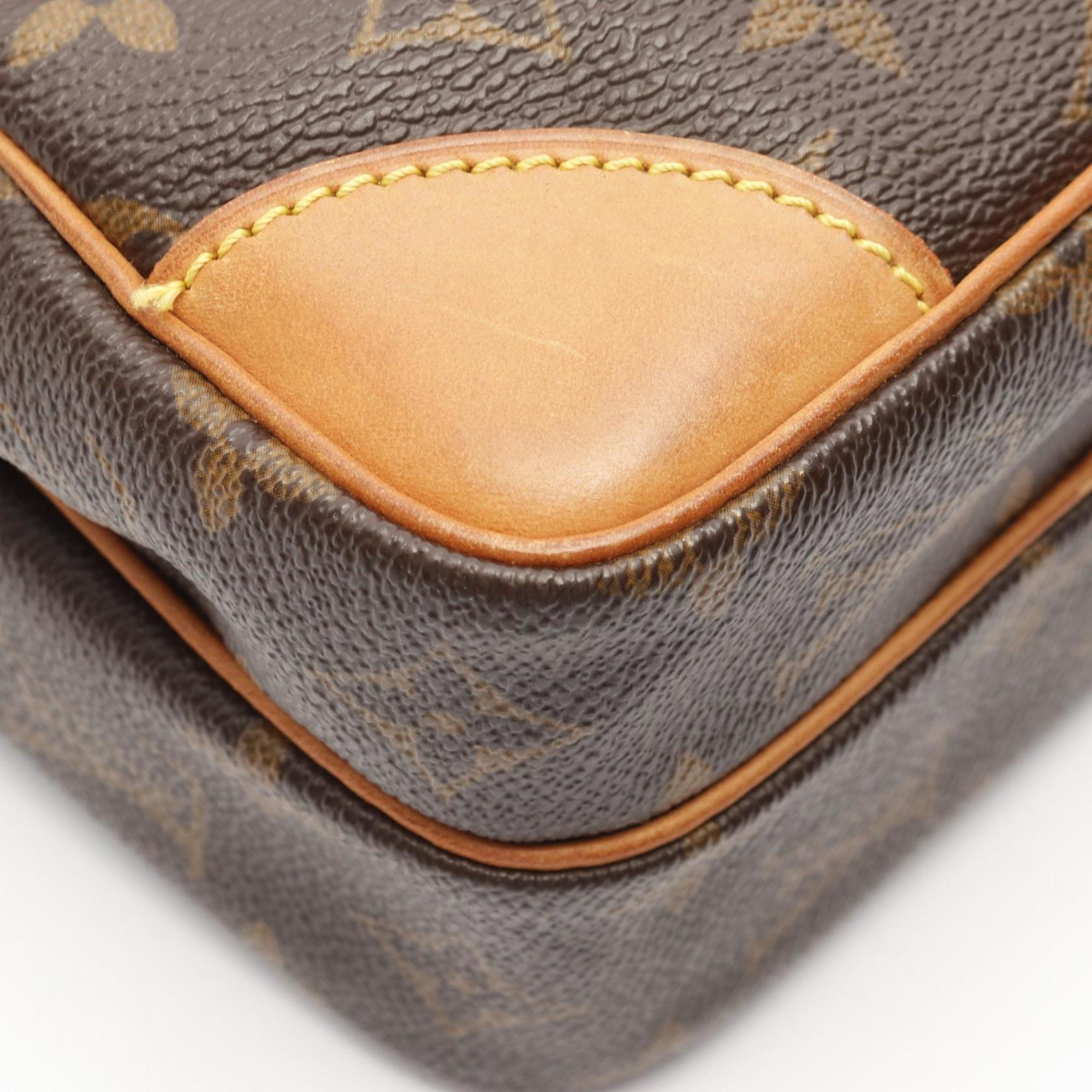 Louis Vuitton Brown Monogram Coated Canvas Leather Pvc Shoulder Bag (Pre-Owned)