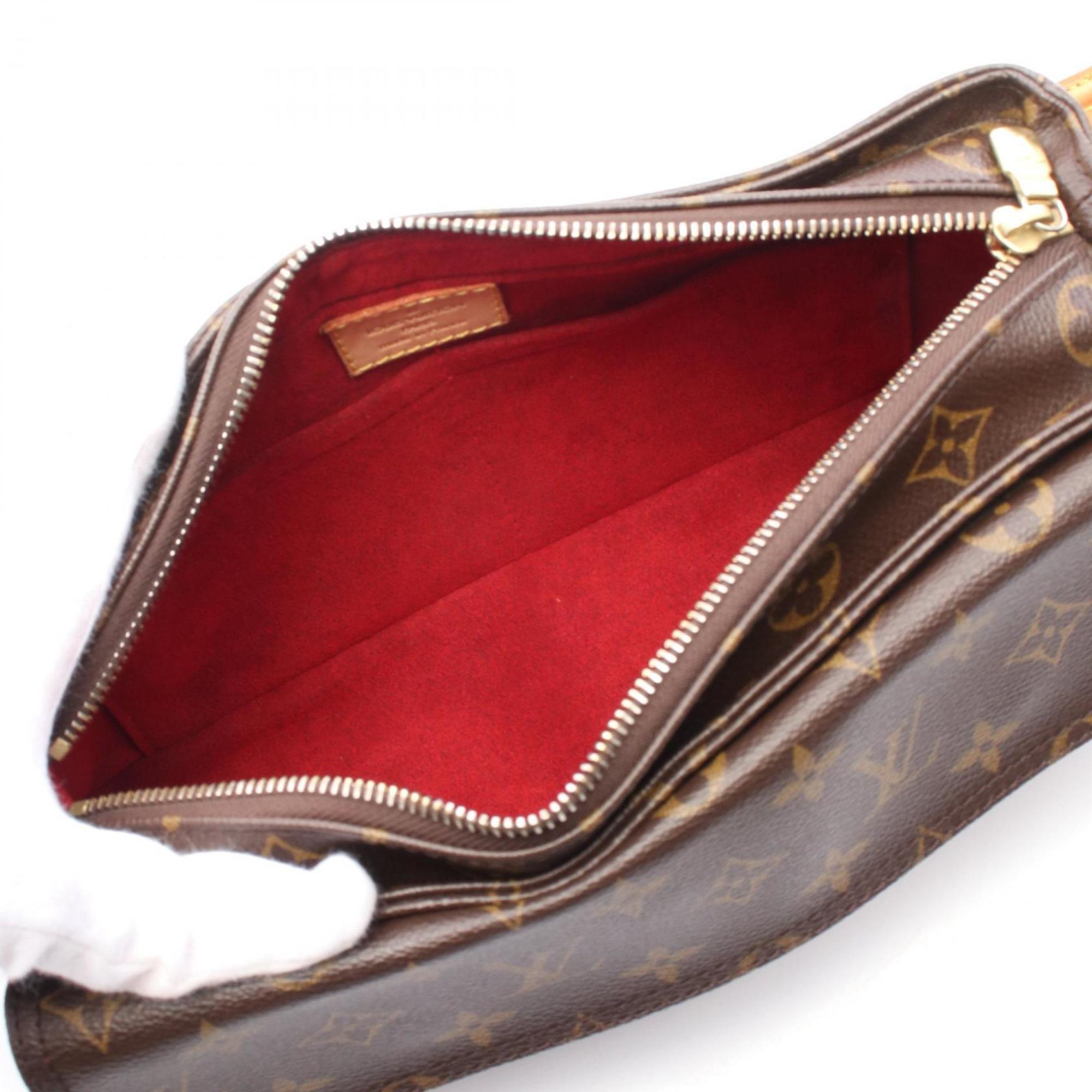 Louis Vuitton Brown Monogram Pvc Coated Canvas Leather Shoulder Bag (Pre-Owned)