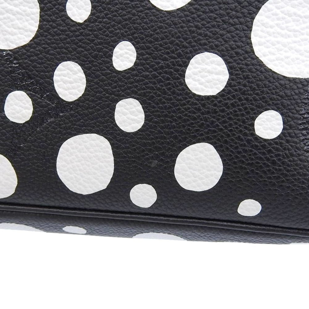 Louis Vuitton Black White Leather Tote Bag (Pre-Owned)