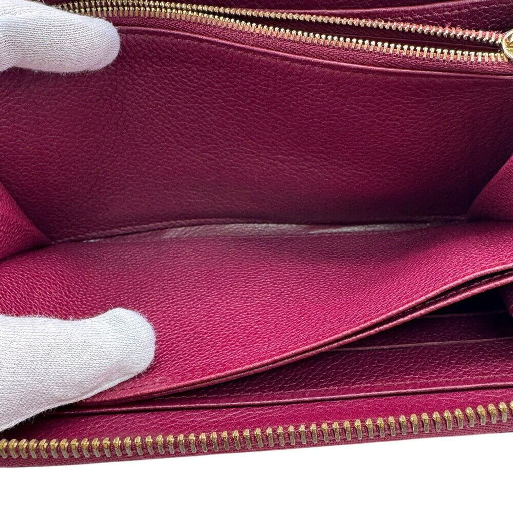 Louis Vuitton Aurore Leather Long Wallet (Bi-Fold) (Pre-Owned)