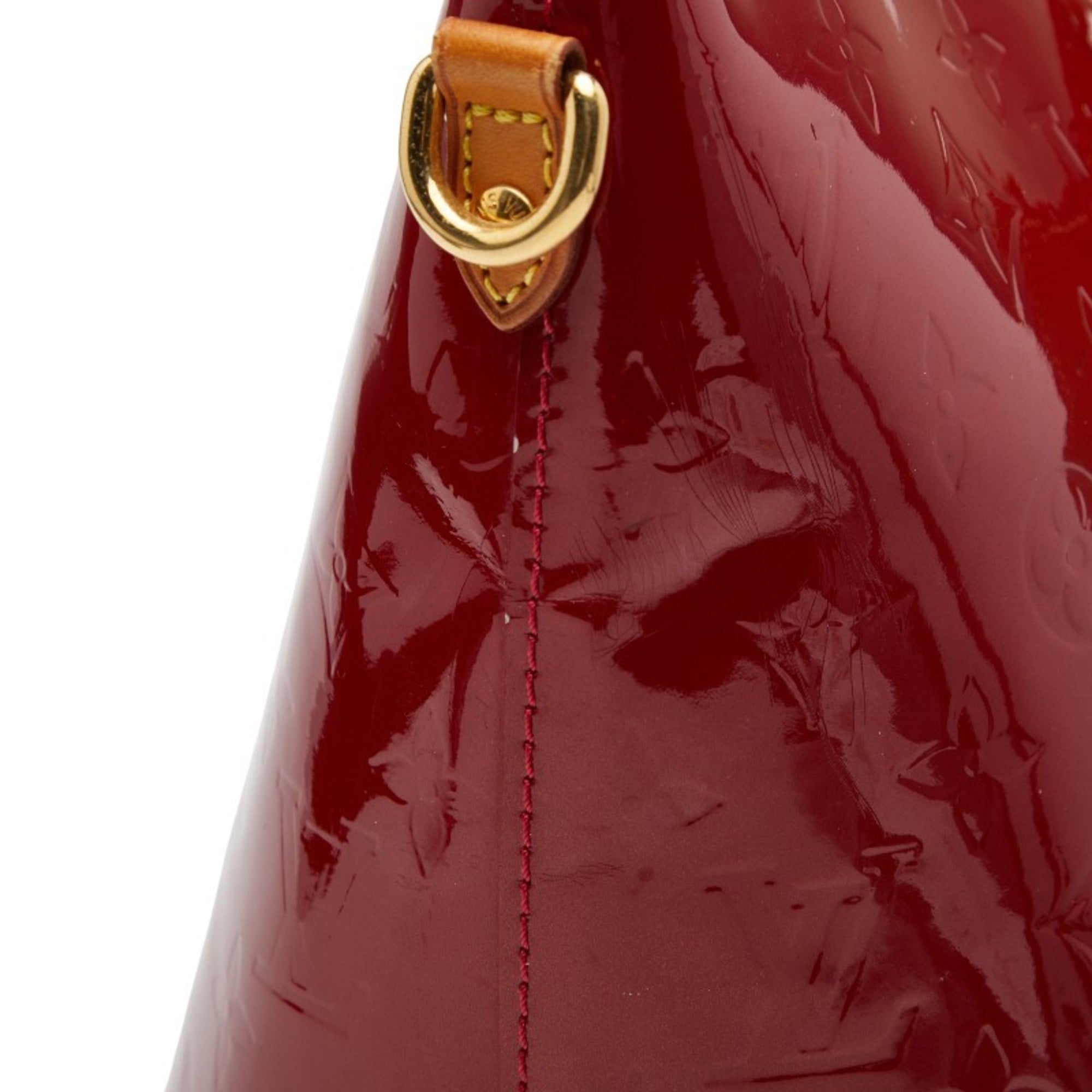 Louis Vuitton Pomme D'amour Red Color Patent Leather Handbag Tote Bag (Pre-Owned)