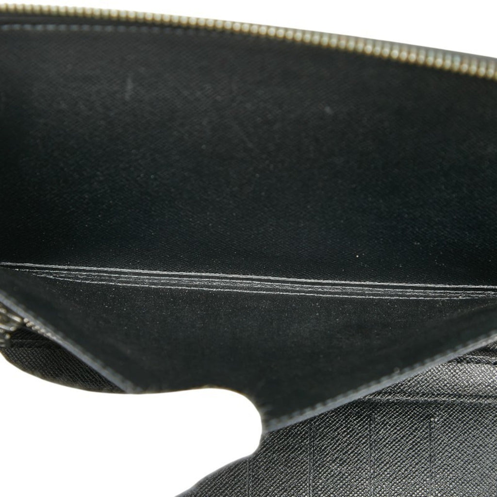 Louis Vuitton Ardoise Black Leather Pouch (Pre-Owned)