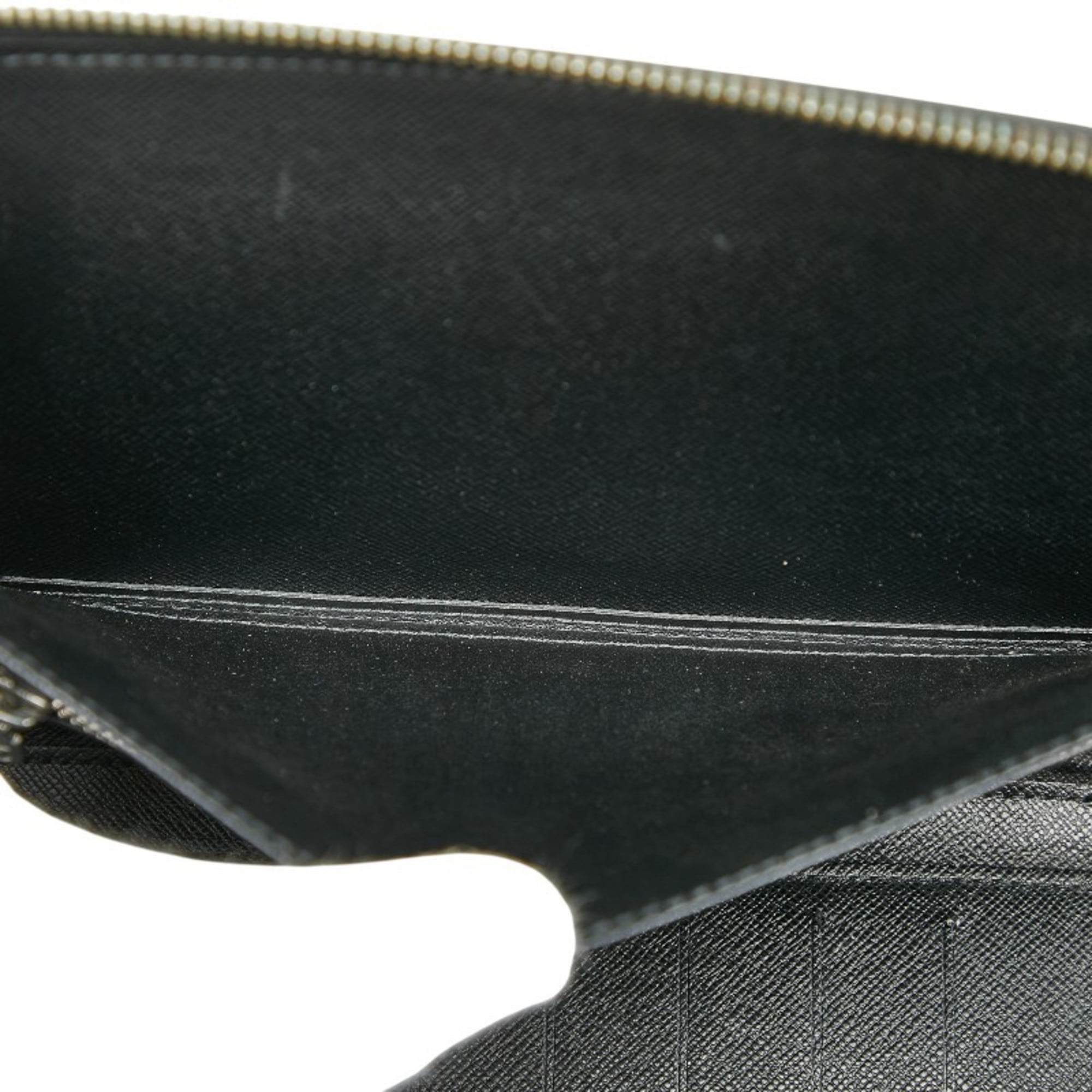 Louis Vuitton Ardoise Black Leather Pouch (Pre-Owned)
