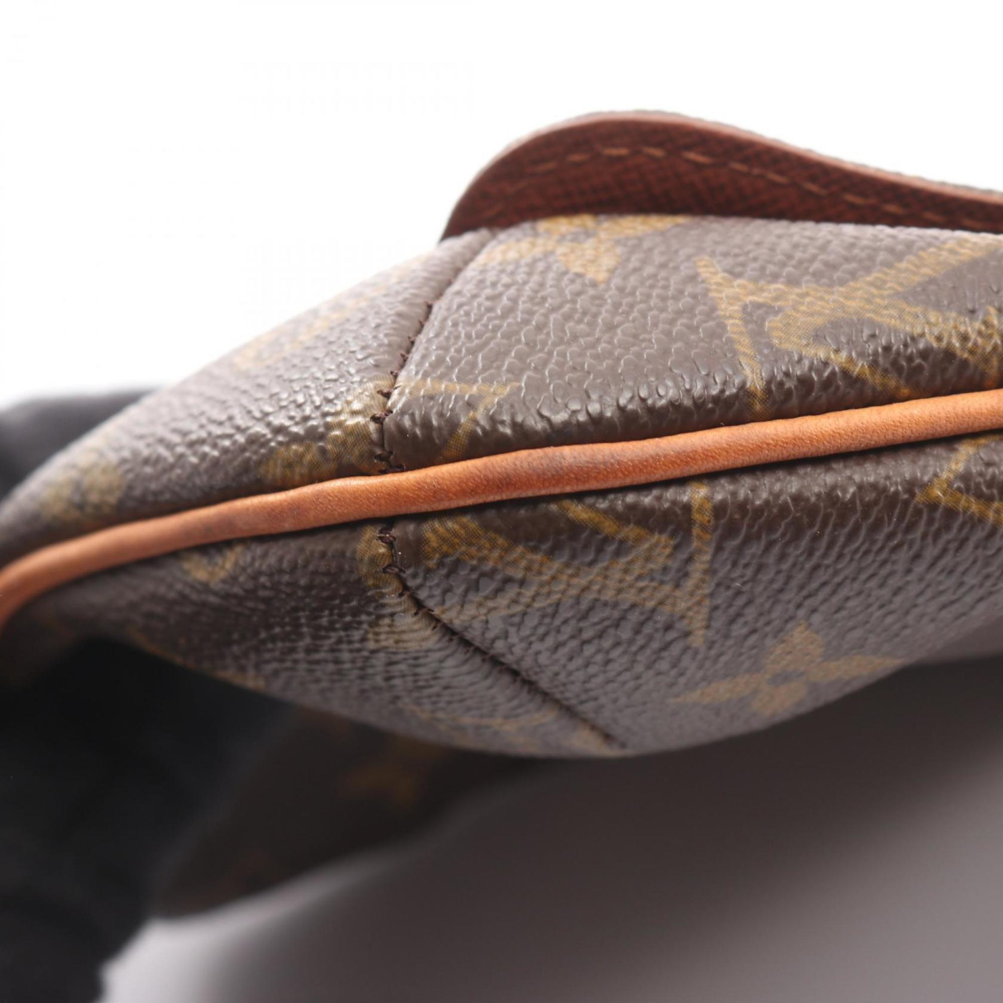 Louis Vuitton Brown Monogram Coated Canvas Leather Shoulder Bag (Pre-Owned)