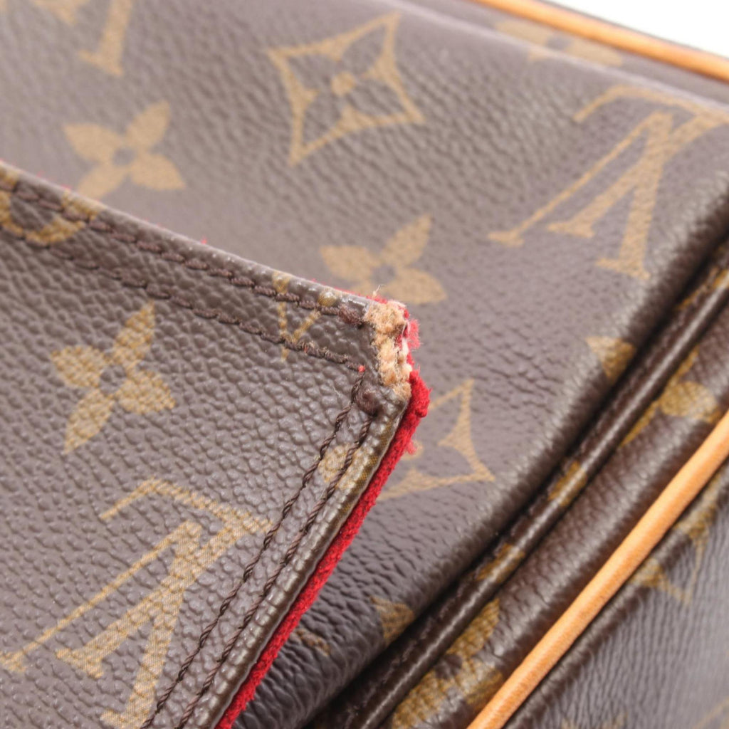 Louis Vuitton Brown Monogram Pvc Coated Canvas Leather Shoulder Bag (Pre-Owned)