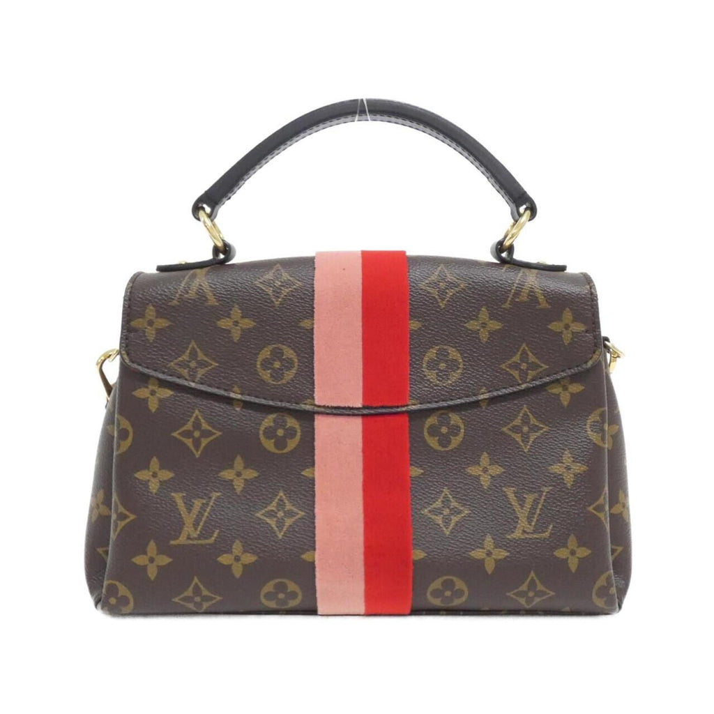 Louis Vuitton Coquelicots Marron Peche Coated Canvas Handbag (Pre-Owned)