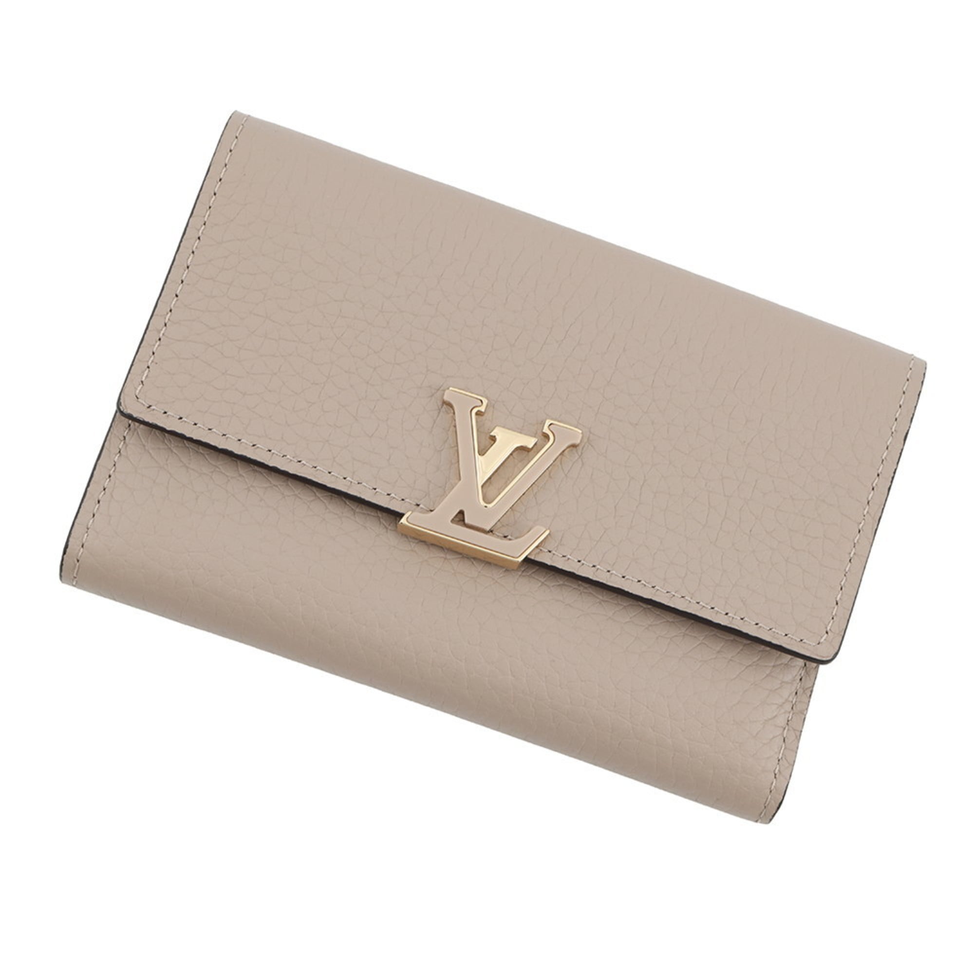 Louis Vuitton Galle Leather Wallet (Tri-Fold) (Pre-Owned)