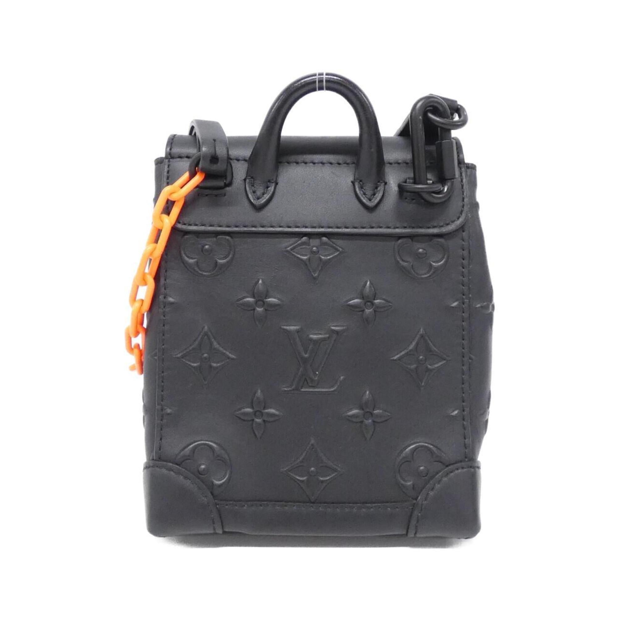 Louis Vuitton Black Leather Shoulder Bag (Pre-Owned)
