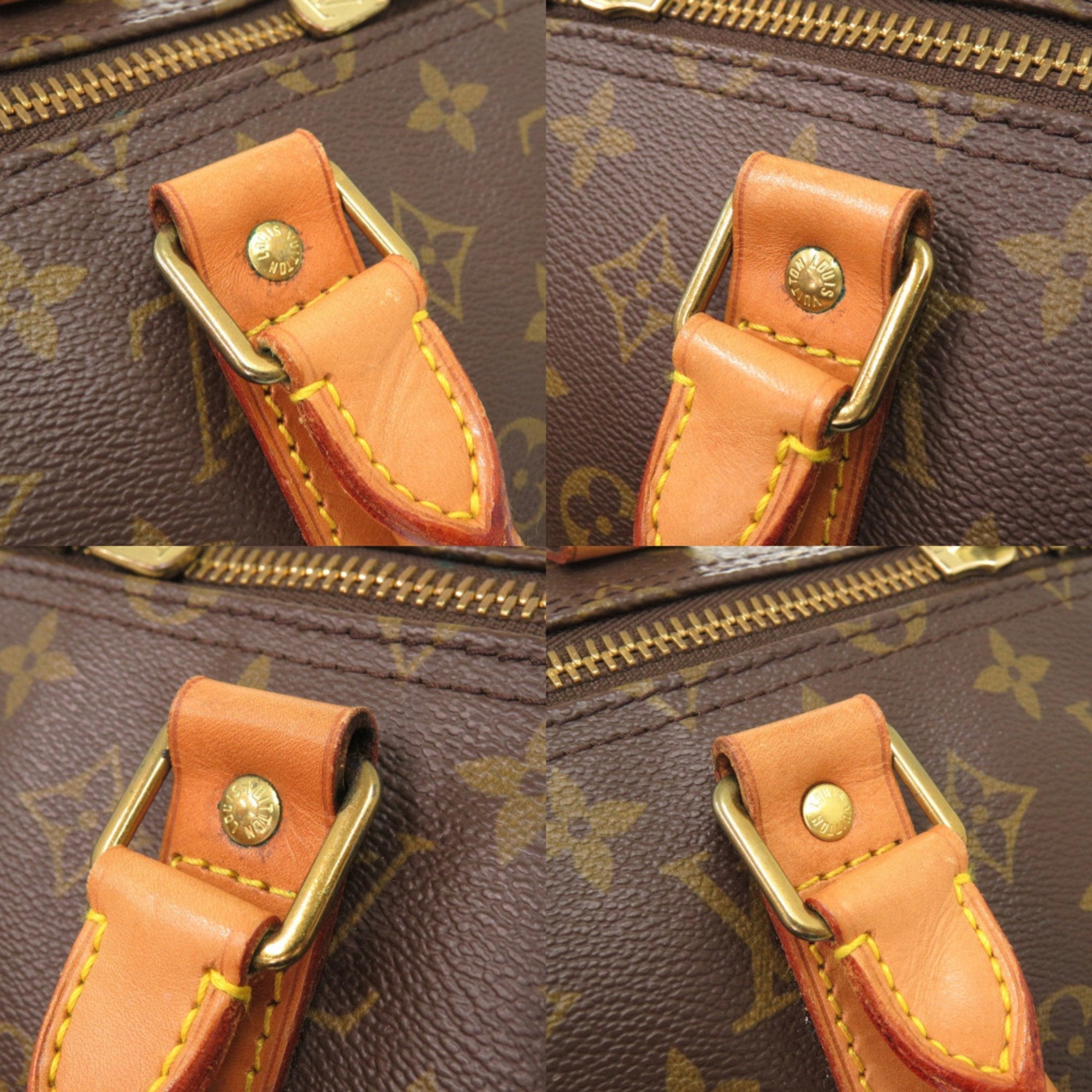 Louis Vuitton Brown Monogram Canvas Boston Bag (Pre-Owned)
