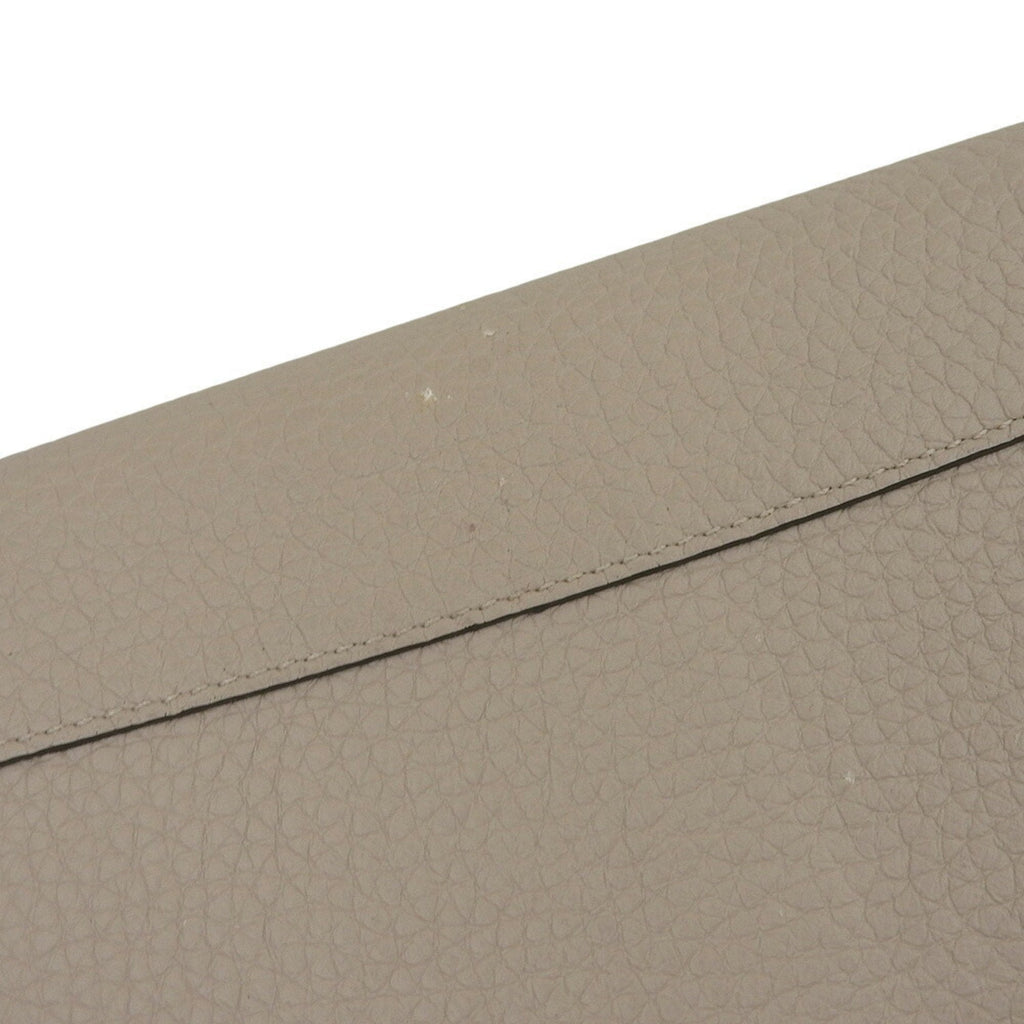 Louis Vuitton Beige Leather Long Wallet (Bi-Fold) (Pre-Owned)