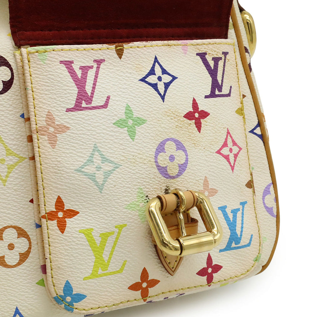Louis Vuitton Blanc Multi-Color White Monogram Multicolore Shoulder Bag (Pre-Owned)