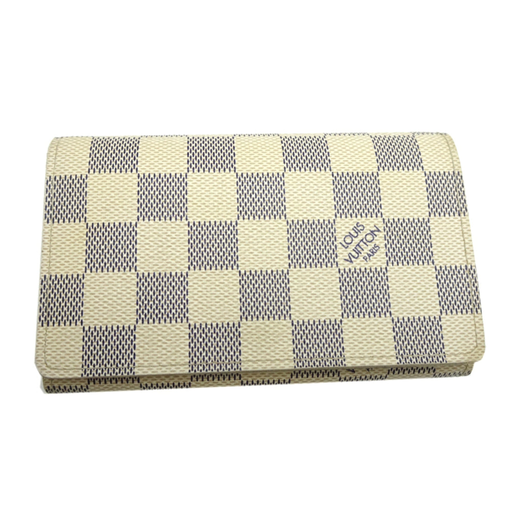 Louis Vuitton White Damier Azur Wallet (Bi-Fold) (Pre-Owned)