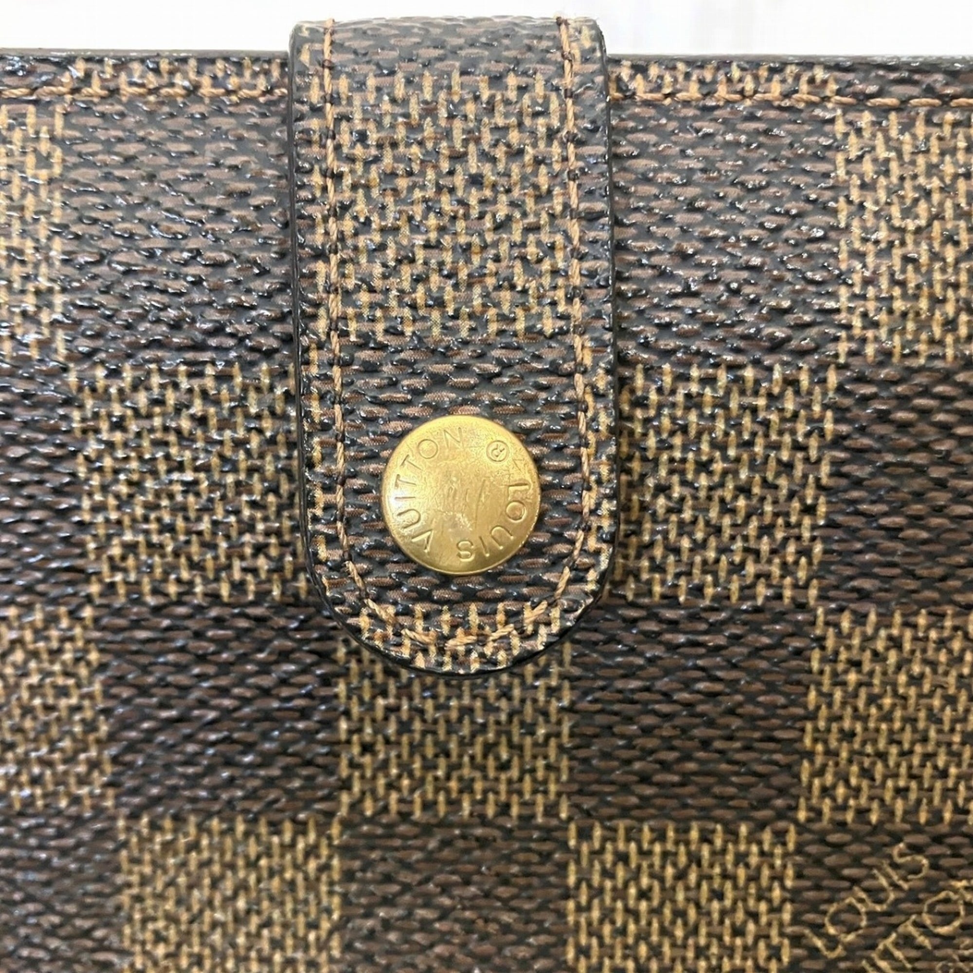 Louis Vuitton Monogram Brown Damier Canvas Damier Canvas Wallet (Bi-Fold) (Pre-Owned)