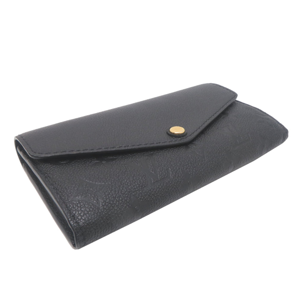 Louis Vuitton Black Noir Monogram Empreinte Long Wallet (Bi-Fold) (Pre-Owned)
