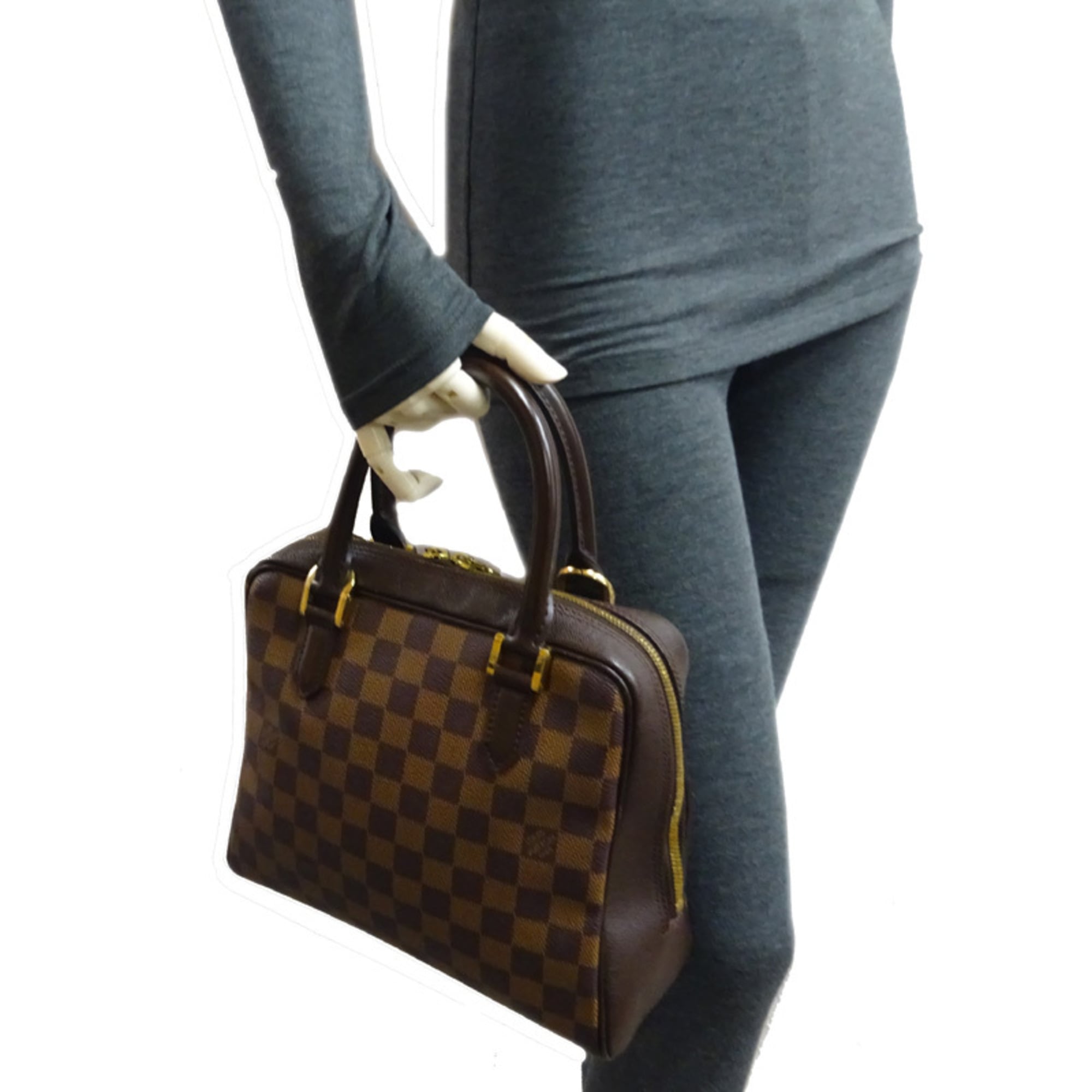 Louis Vuitton Brown Ebene Damier Canvas Handbag (Pre-Owned)