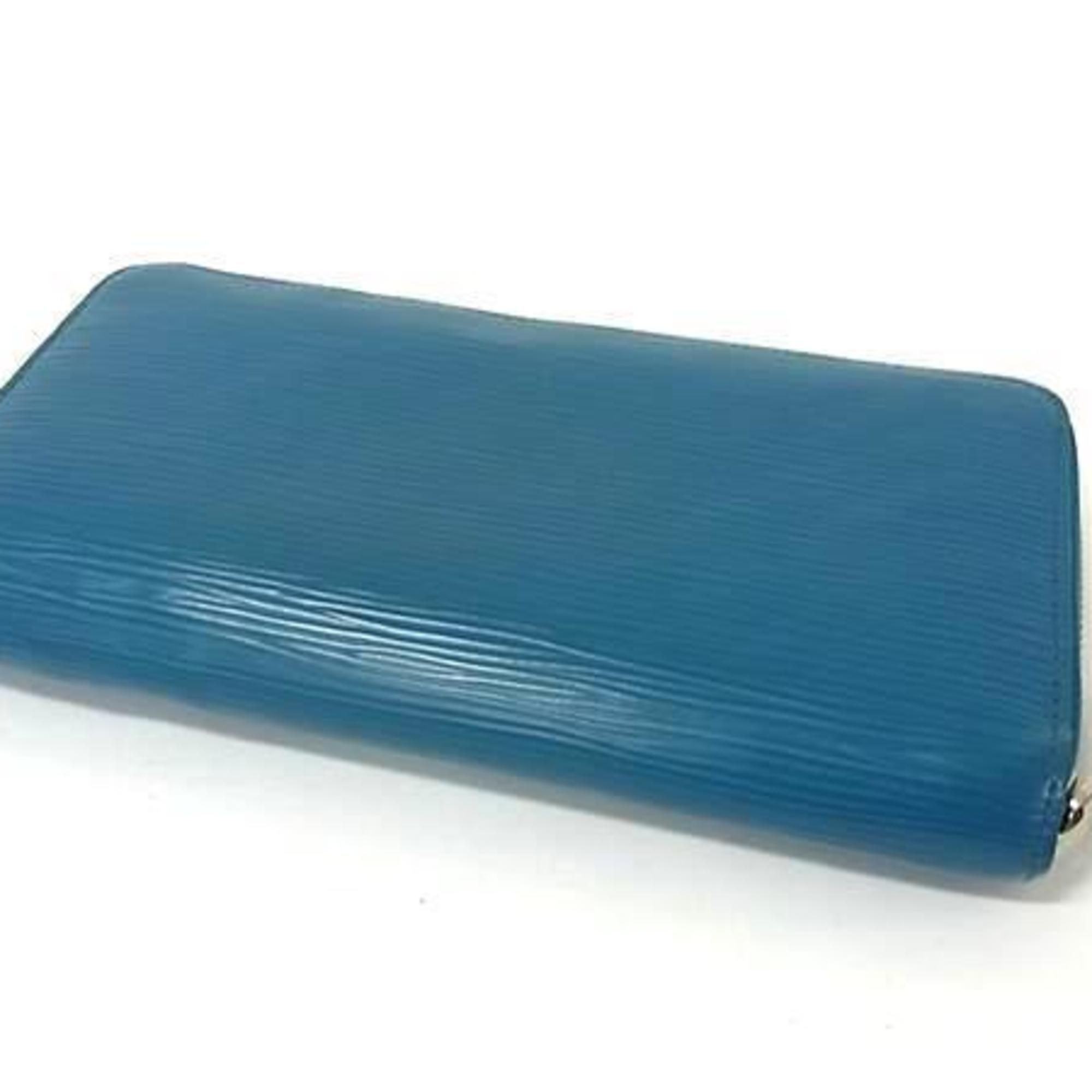 Louis Vuitton Cyan Leather Long Bill Wallet (Bi-Fold) (Pre-Owned)