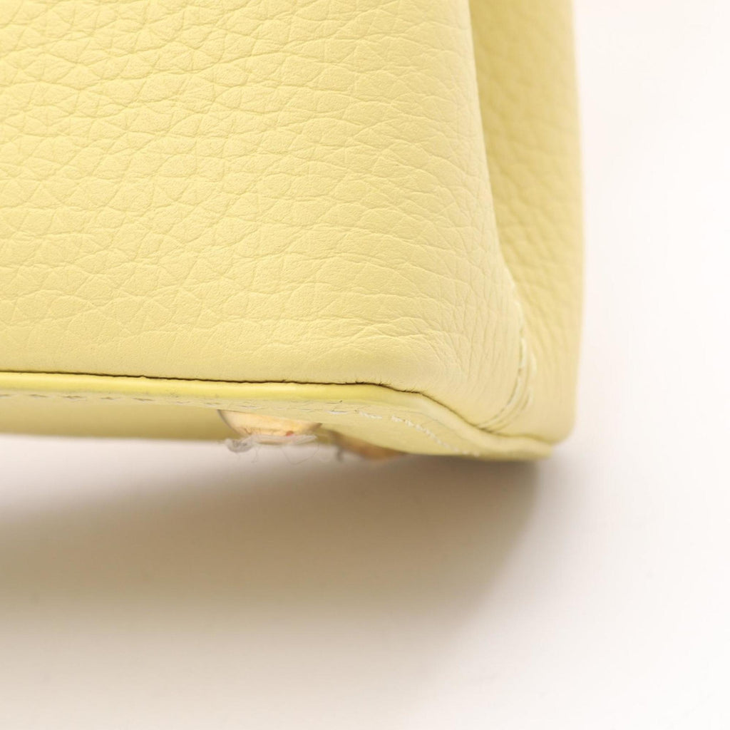 Louis Vuitton Yellow Leather Handbag (Pre-Owned)