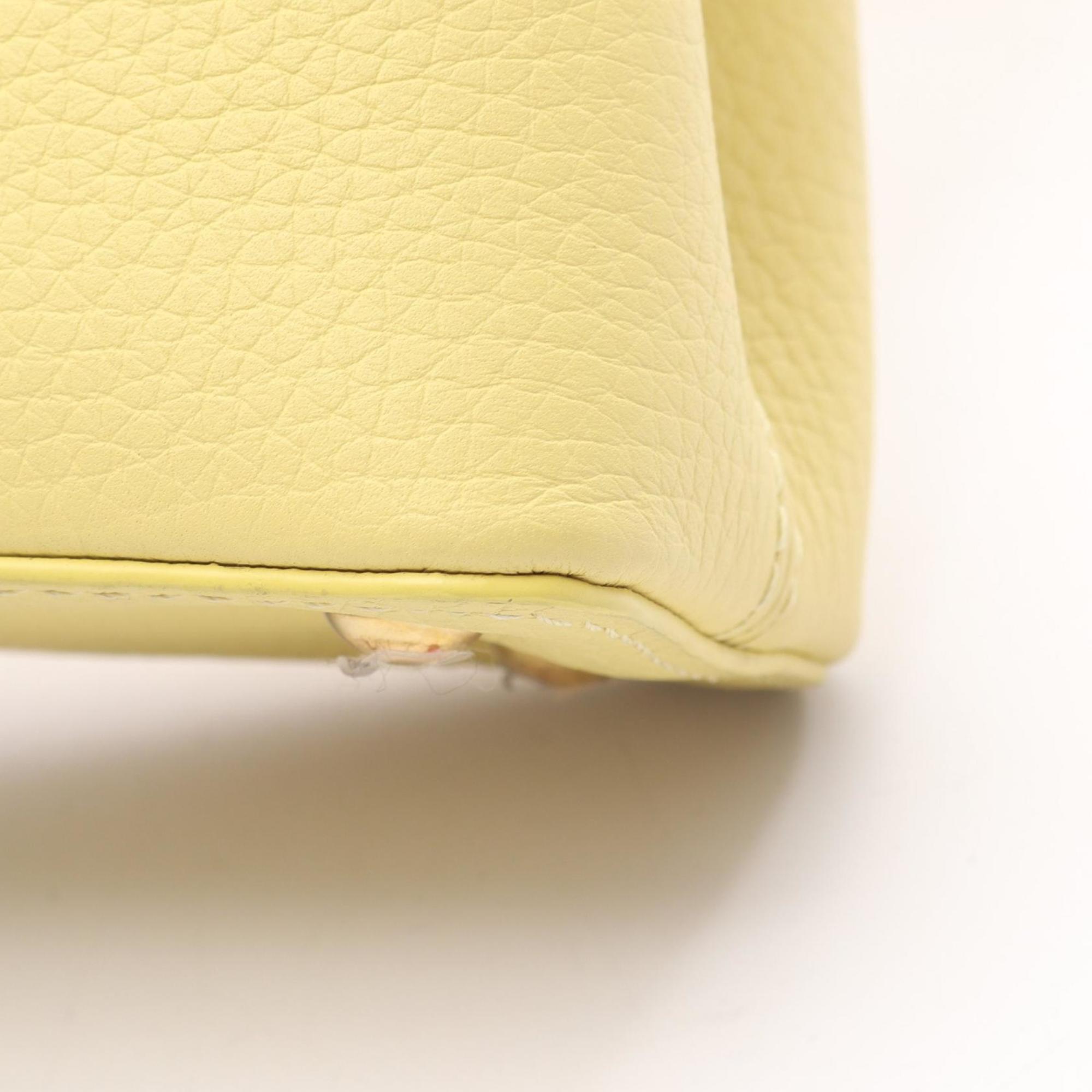 Louis Vuitton Yellow Leather Handbag (Pre-Owned)