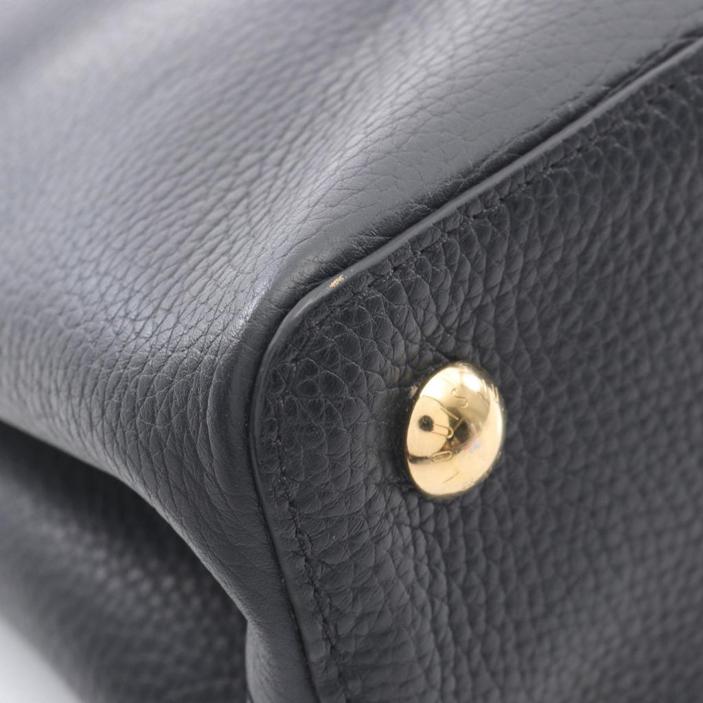 Louis Vuitton Black Leather Handbag (Pre-Owned)