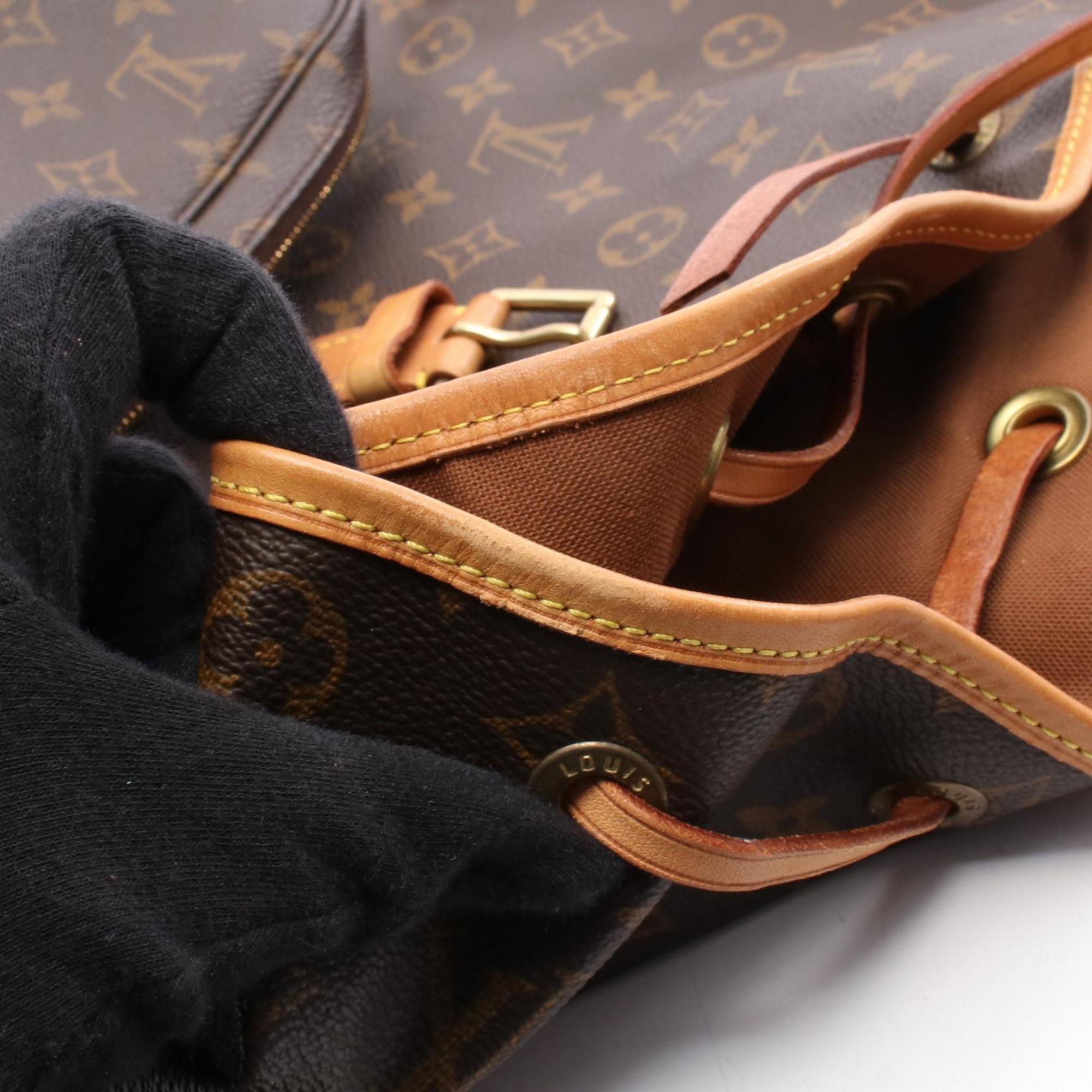 Louis Vuitton Brown Monogram Coated Canvas Backpack (Pre-Owned)