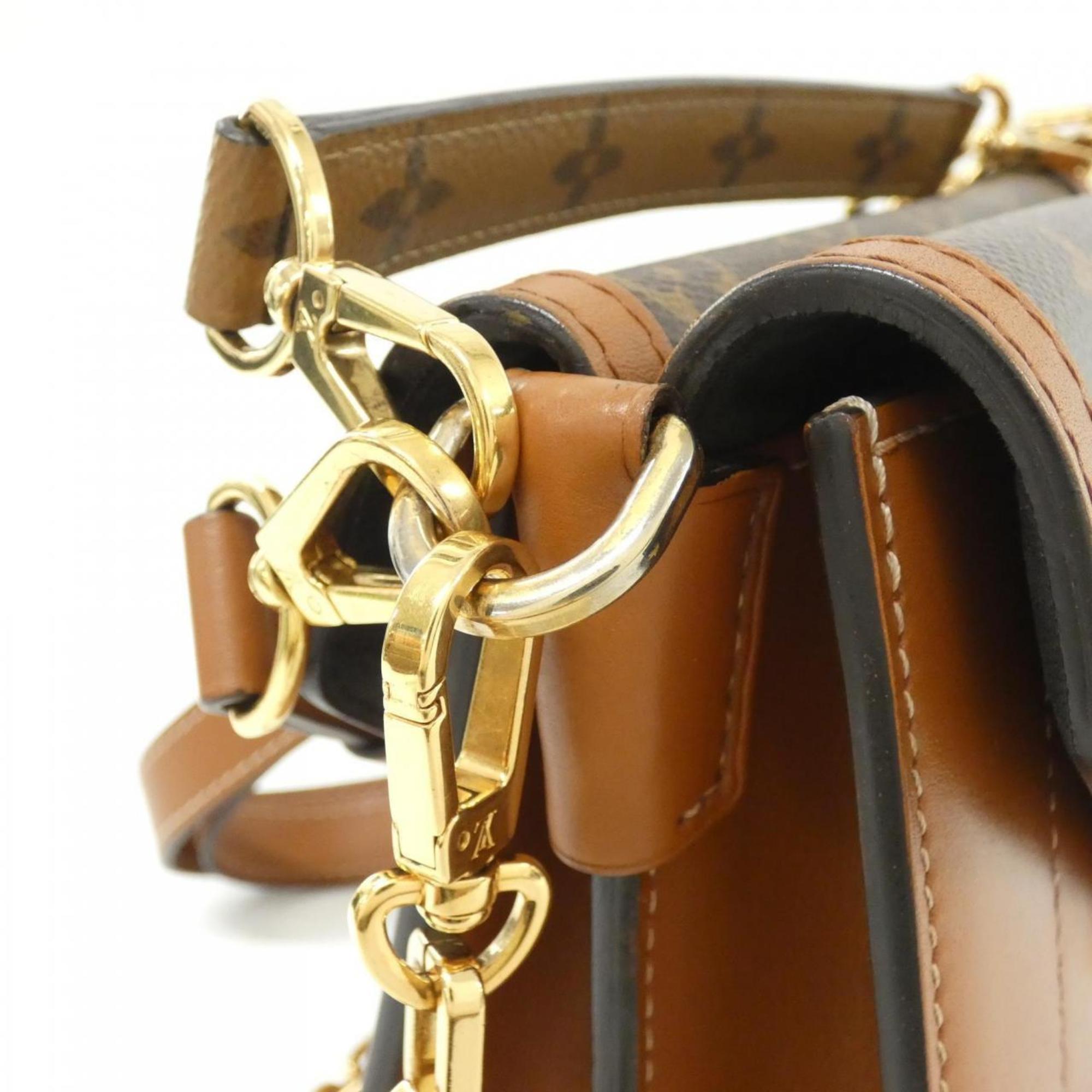 Louis Vuitton Marron Monogram Coated Canvas Shoulder Bag (Pre-Owned)