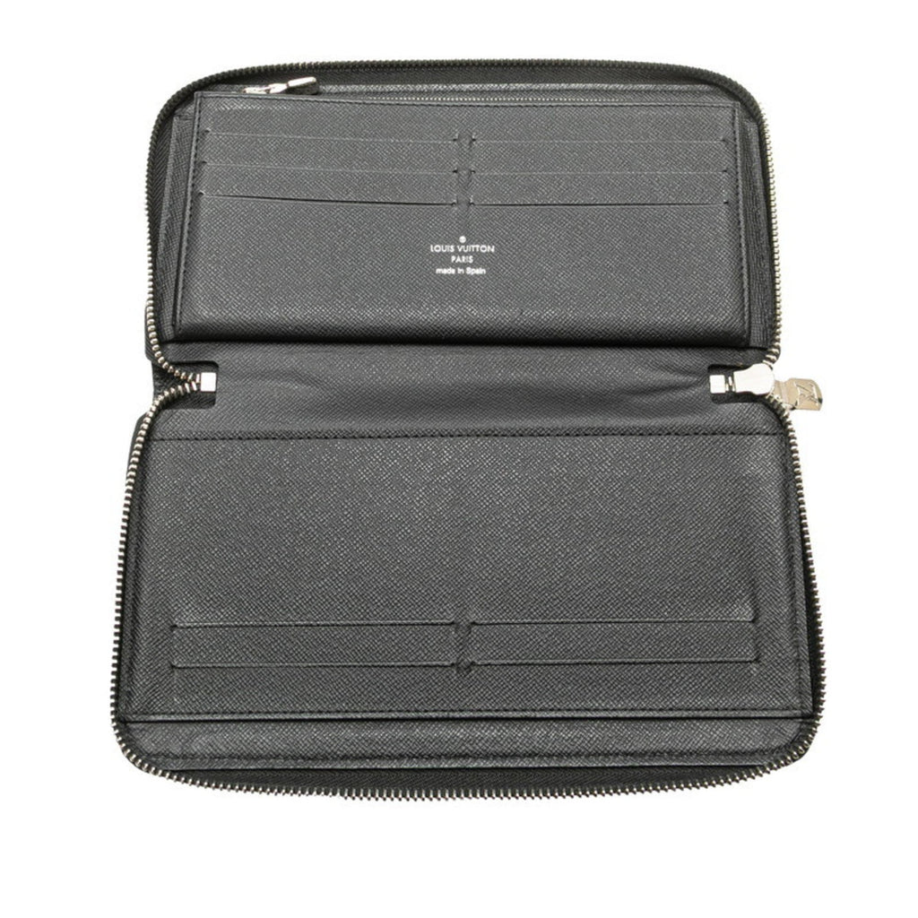 Louis Vuitton Taiga Black Noir Leather Coin Purse/Coin Case (Pre-Owned)