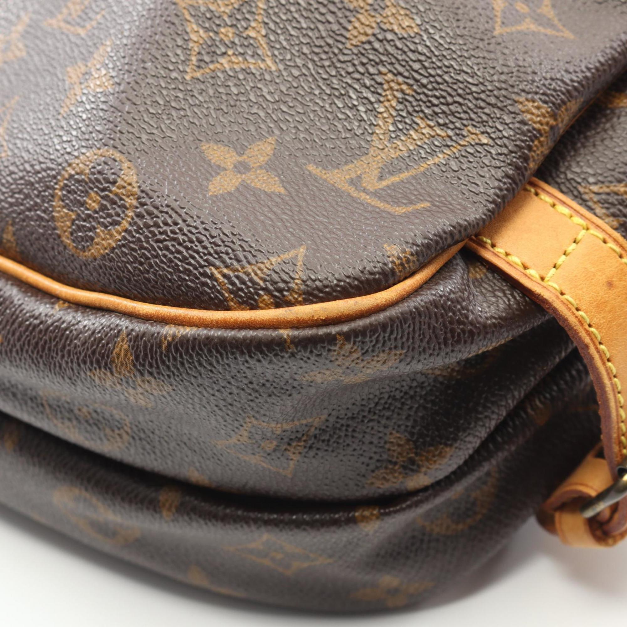 Louis Vuitton Brown Coated Canvas Monogram Leather Pvc Shoulder Bag (Pre-Owned)
