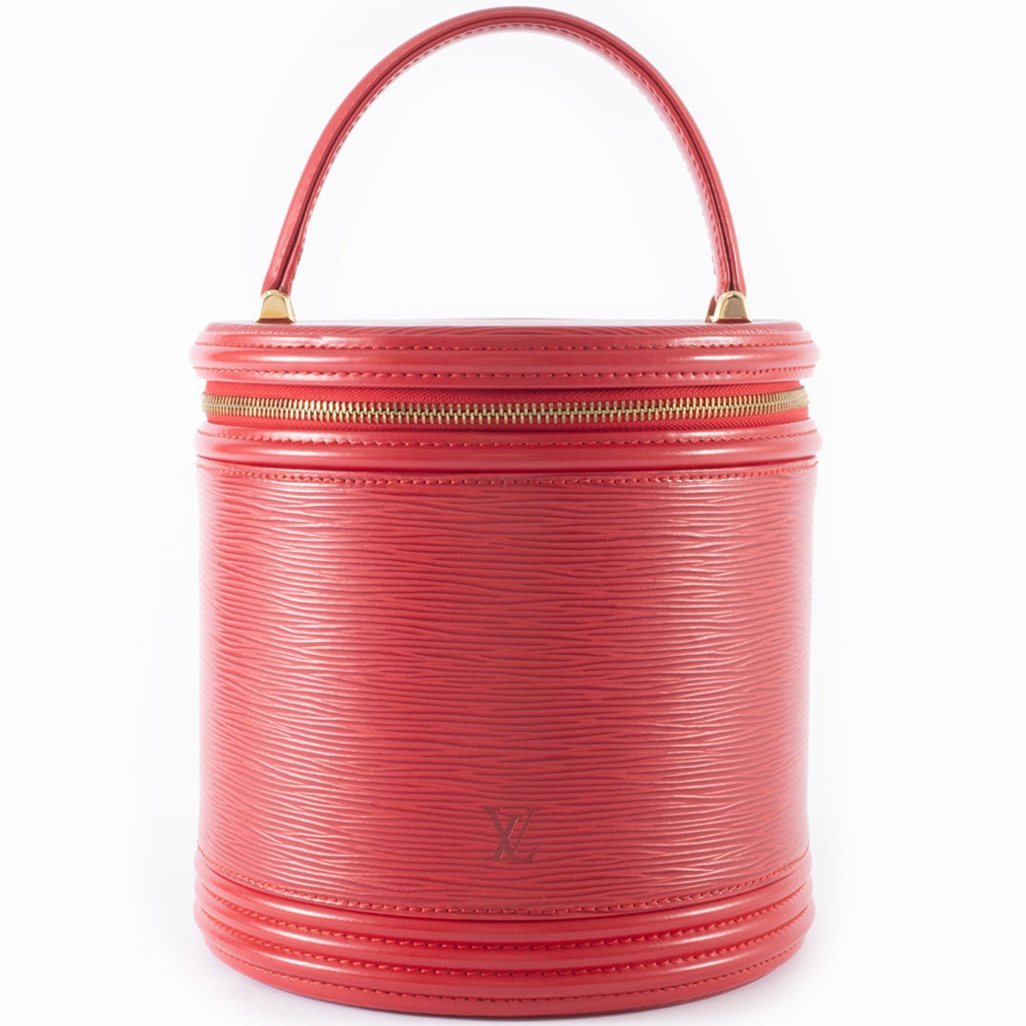 Louis Vuitton Castilian Red Epi Leather Handbag Vanity Bag (Pre-Owned)