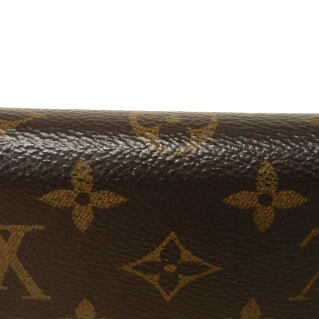 Louis Vuitton Brown Monogram Pink Rose Ballerine Monogram Canvas Leather Long Wallet (Bi-Fold) (Pre-Owned)
