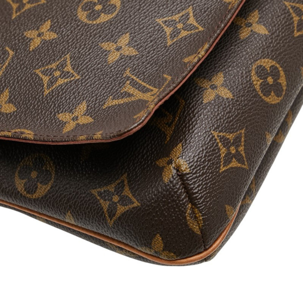 Louis Vuitton Monogram Brown Pvc Leather Handbag Shoulder Bag (Pre-Owned)
