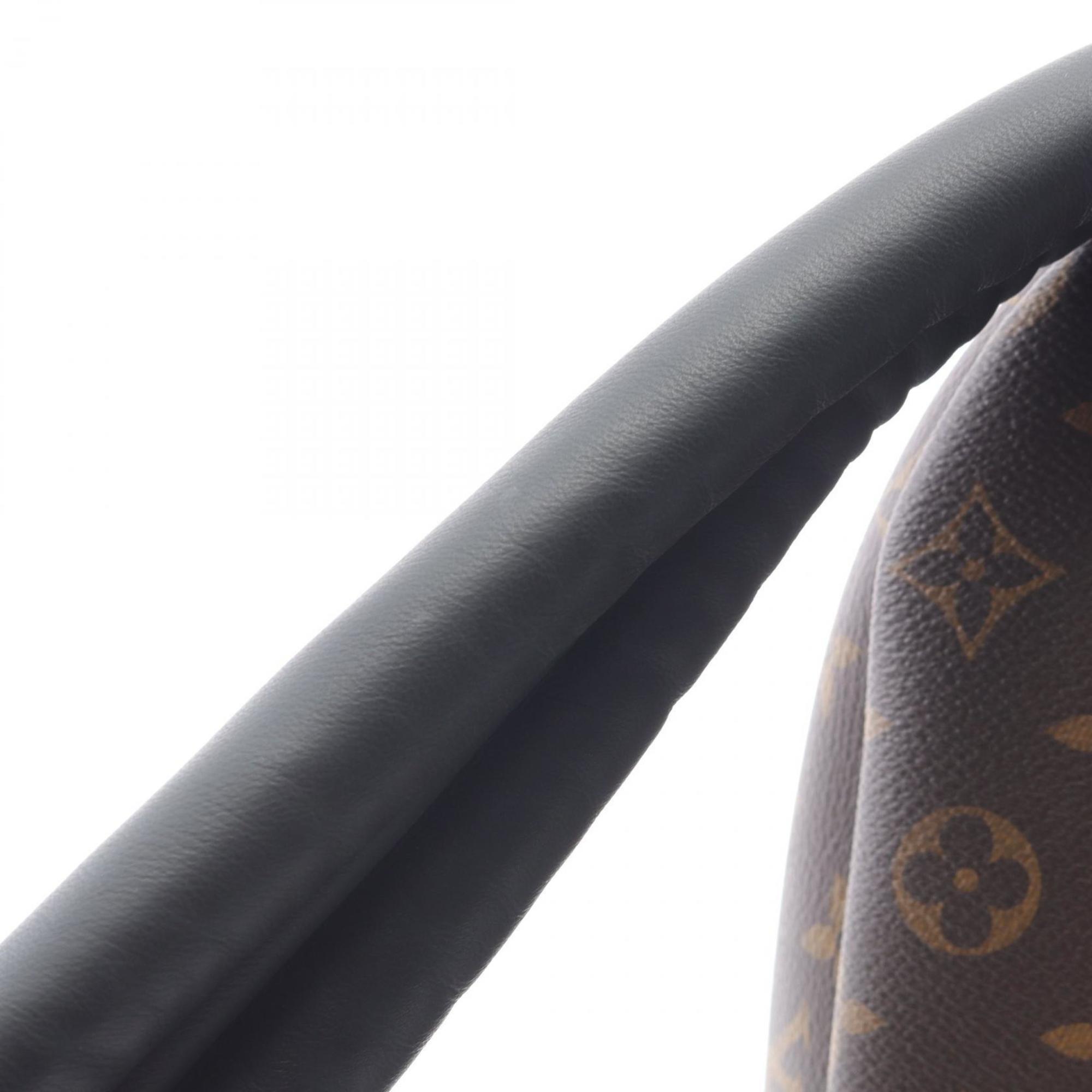 Louis Vuitton Black Brown Monogram Coated Canvas Backpack (Pre-Owned)