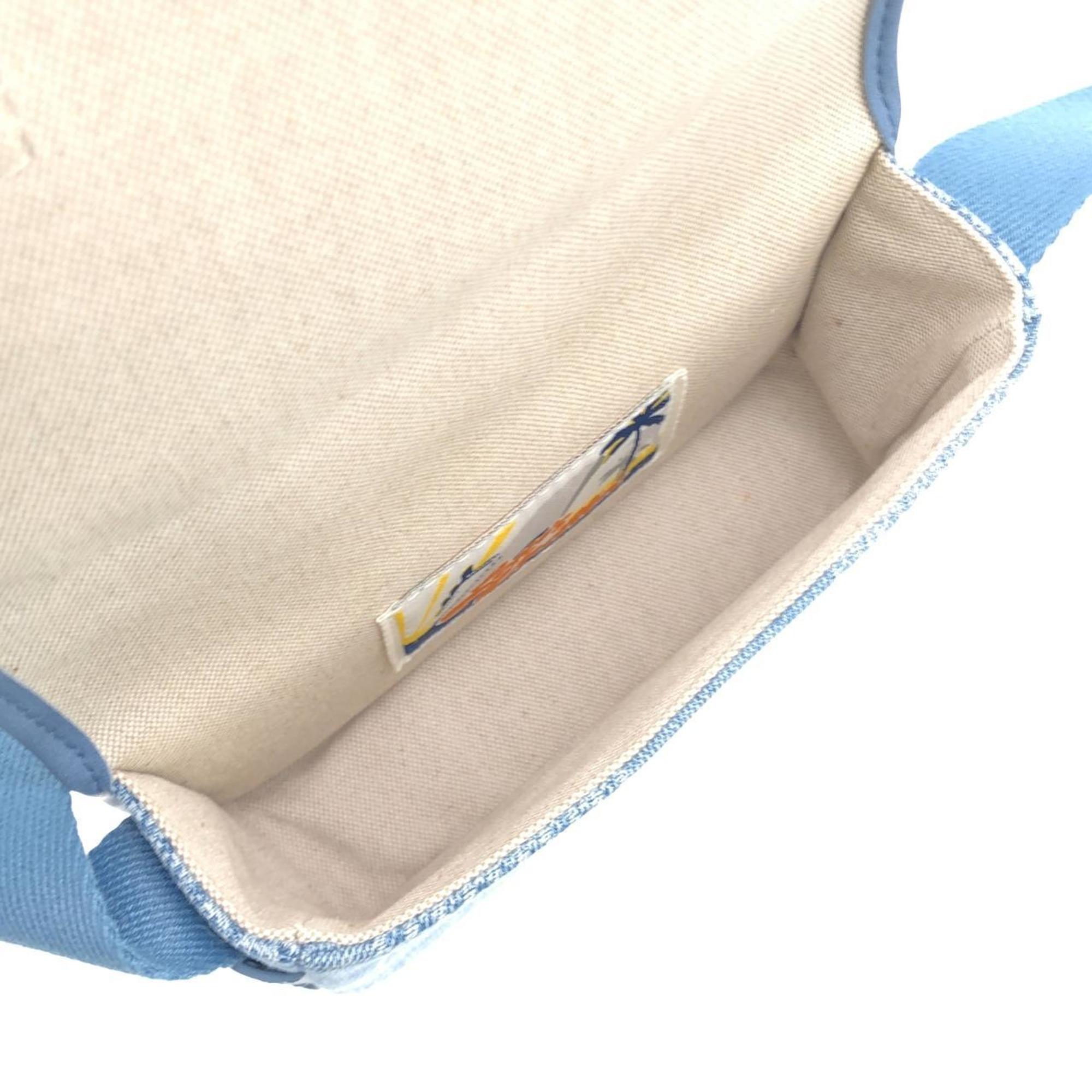 Louis Vuitton Blue Denim Canvas Shoulder Bag (Pre-Owned)