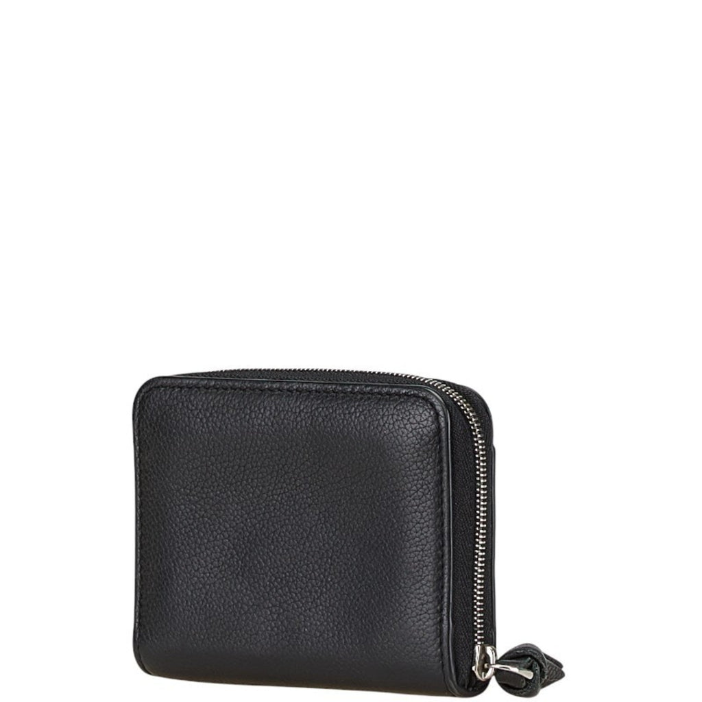 Louis Vuitton Black Noir Leather Coin Purse/Coin Case (Pre-Owned)