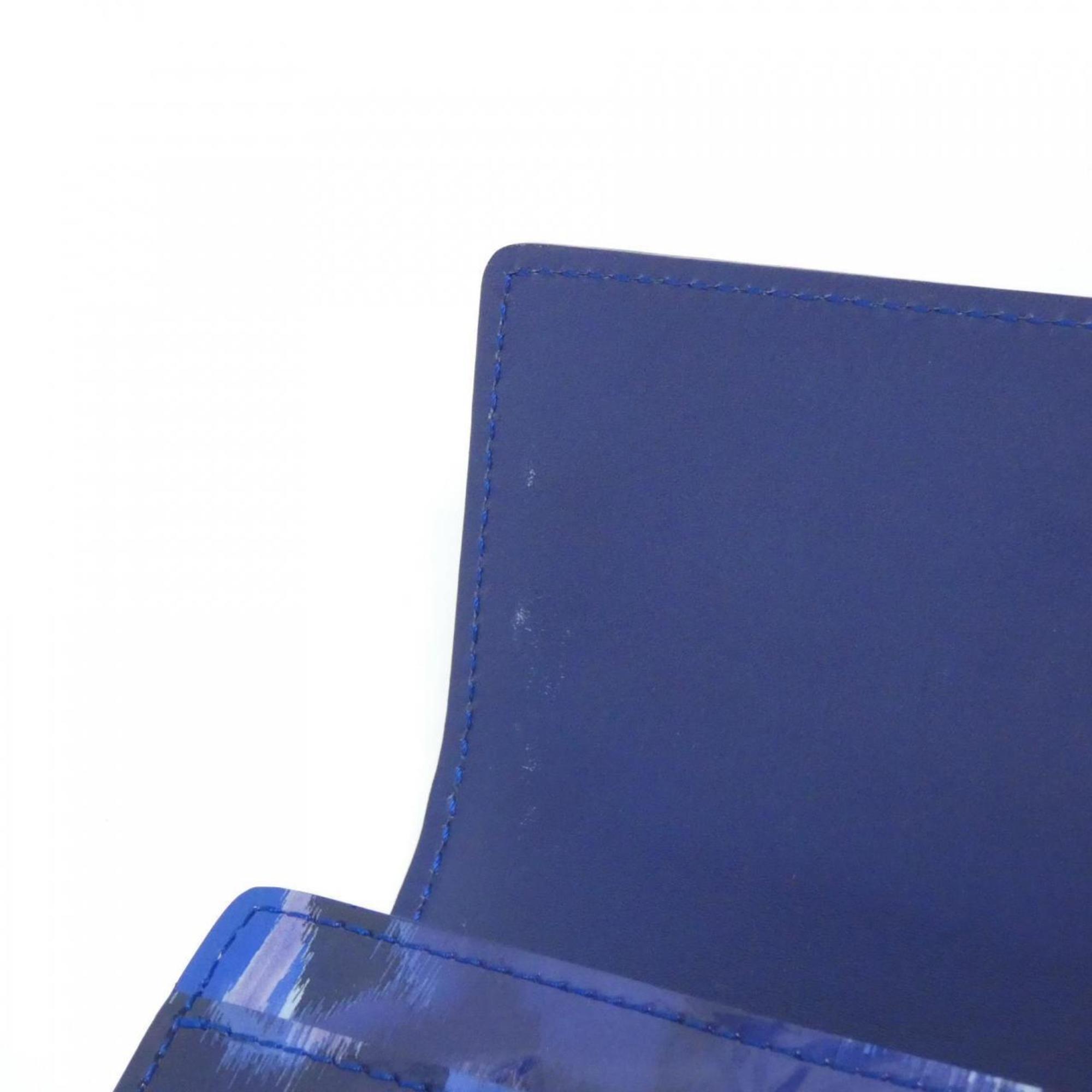 Louis Vuitton Blue Grand Blue Leather Long Wallet (Bi-Fold) (Pre-Owned)