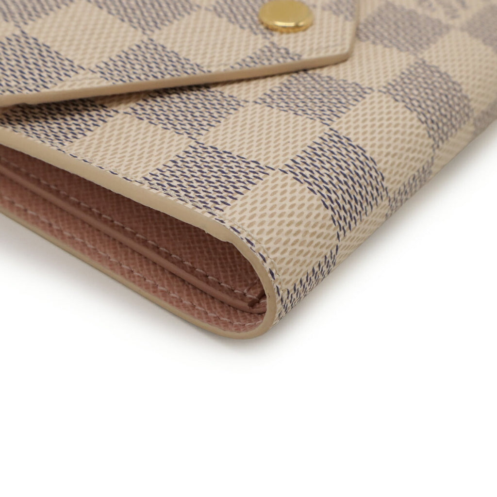 Louis Vuitton Damier Azur Ivory Damier Azur Wallet (Tri-Fold) (Pre-Owned)