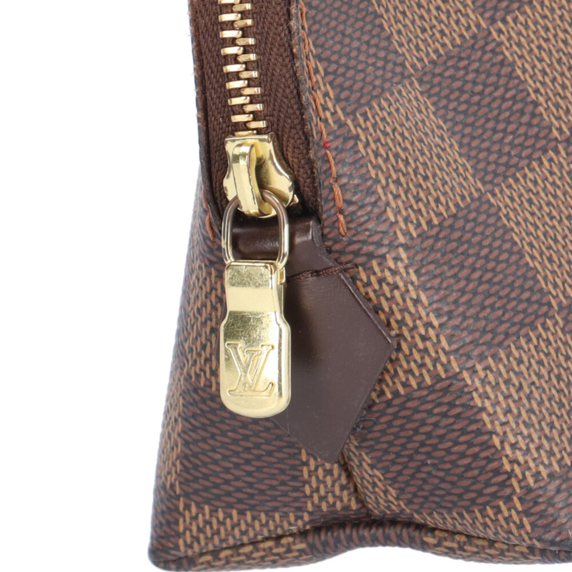 Louis Vuitton Damier Brown Damier Canvas Galle Damier Canvas Pochette Pouch (Pre-Owned)