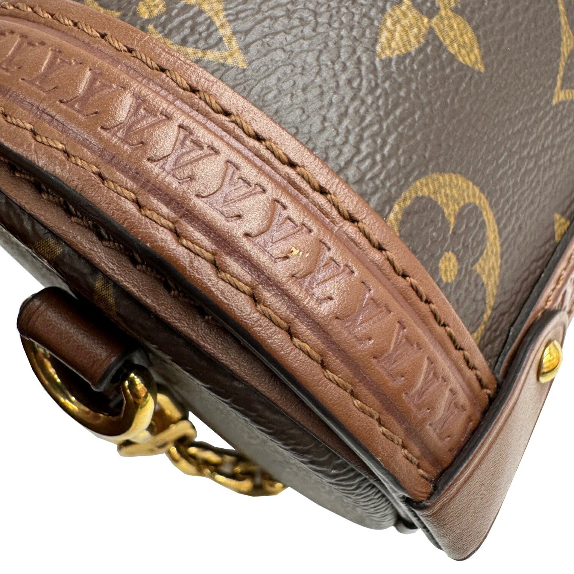 Louis Vuitton Brown Monogram Monogram Leather Shoulder Bag (Pre-Owned)