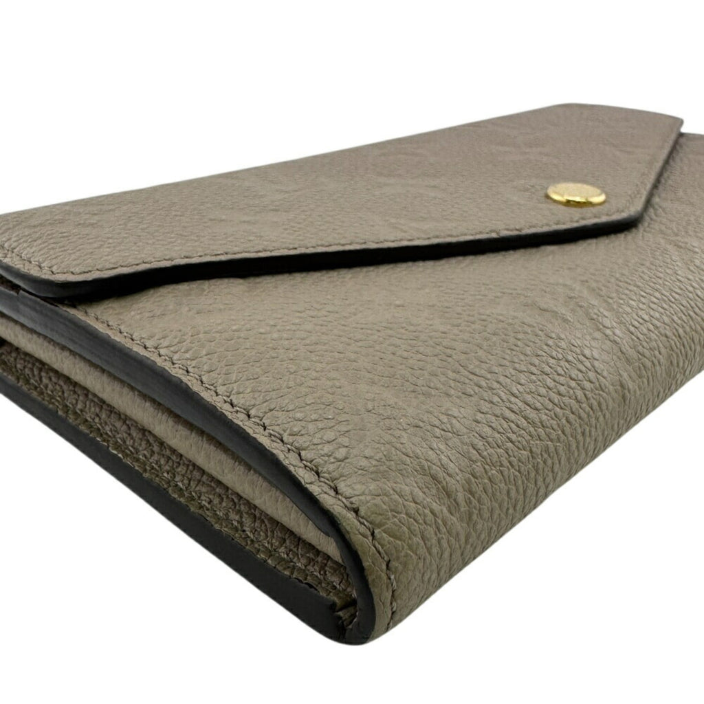 Louis Vuitton Beige Galle Monogram Empreinte Leather Long Wallet (Bi-Fold) (Pre-Owned)
